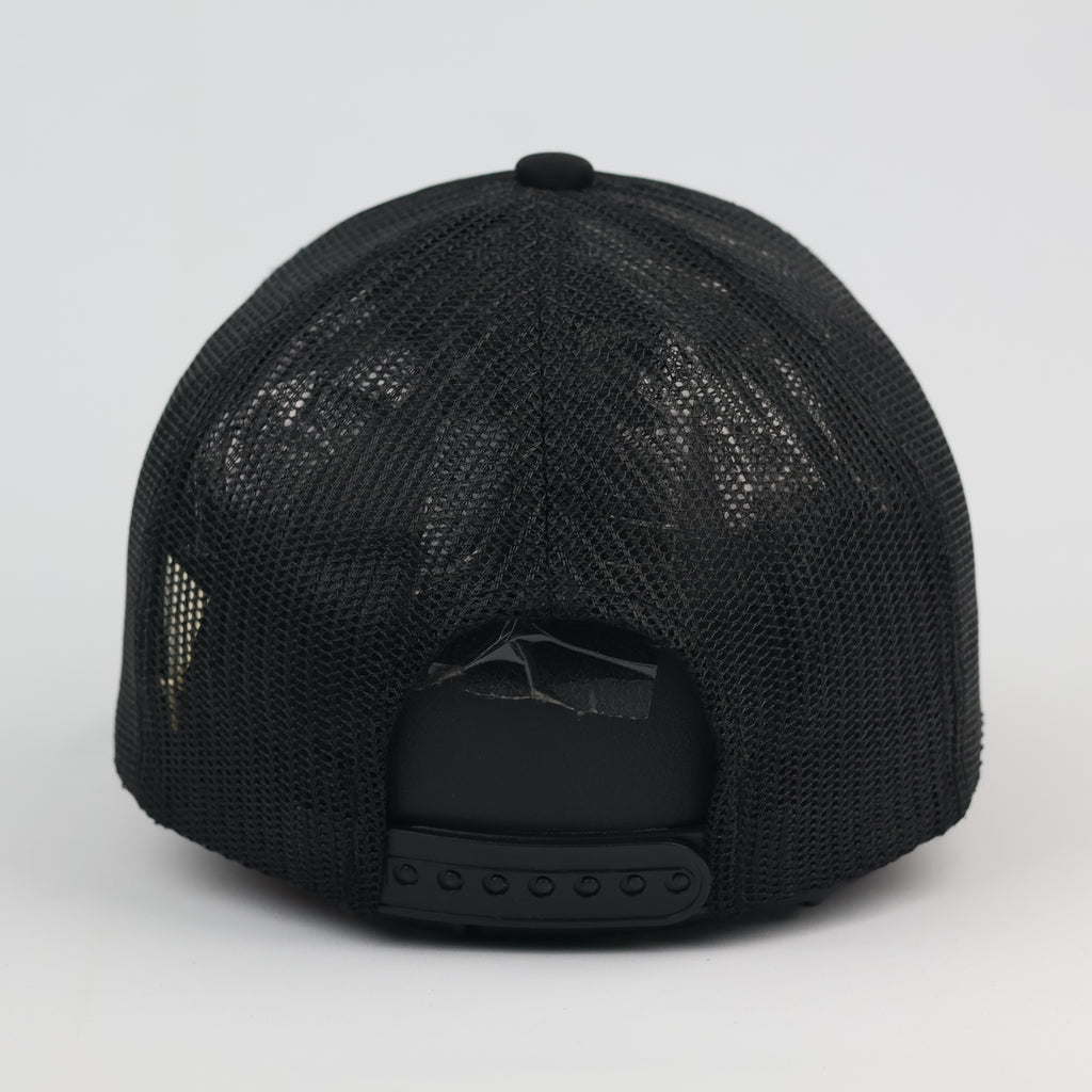 HOWN Minimalist Plain Black Trucker Hat - Korean Designed Snapback