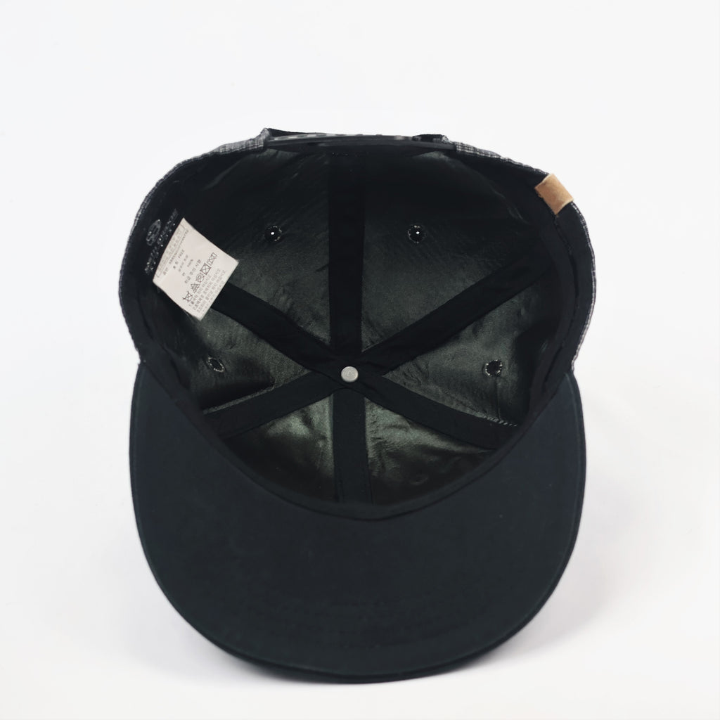 Vintage Smith Bridge New York Snapback Thrifted Hat - Grey Marl & Black