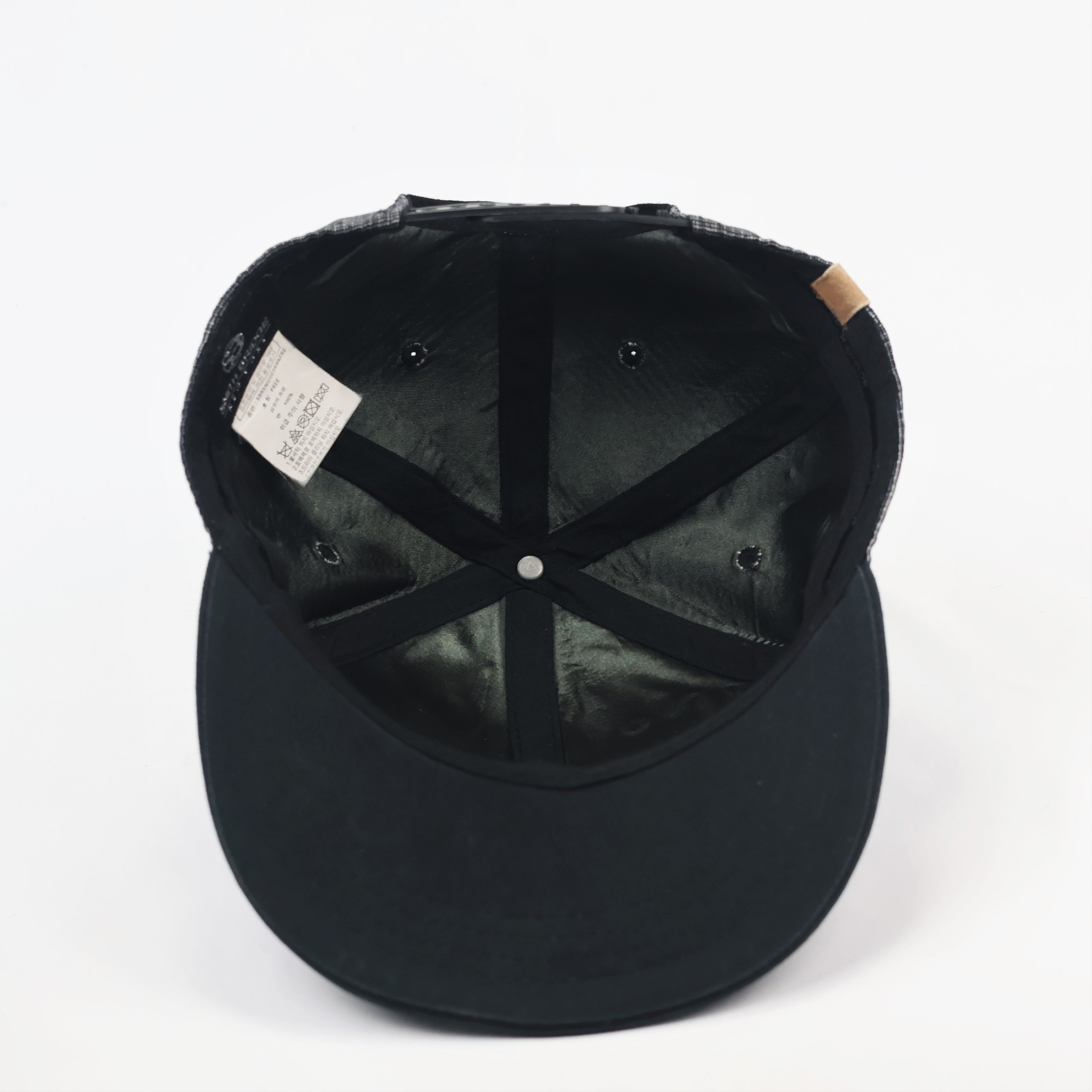 Vintage Smith Bridge New York Snapback Thrifted Hat - Grey Marl & Black