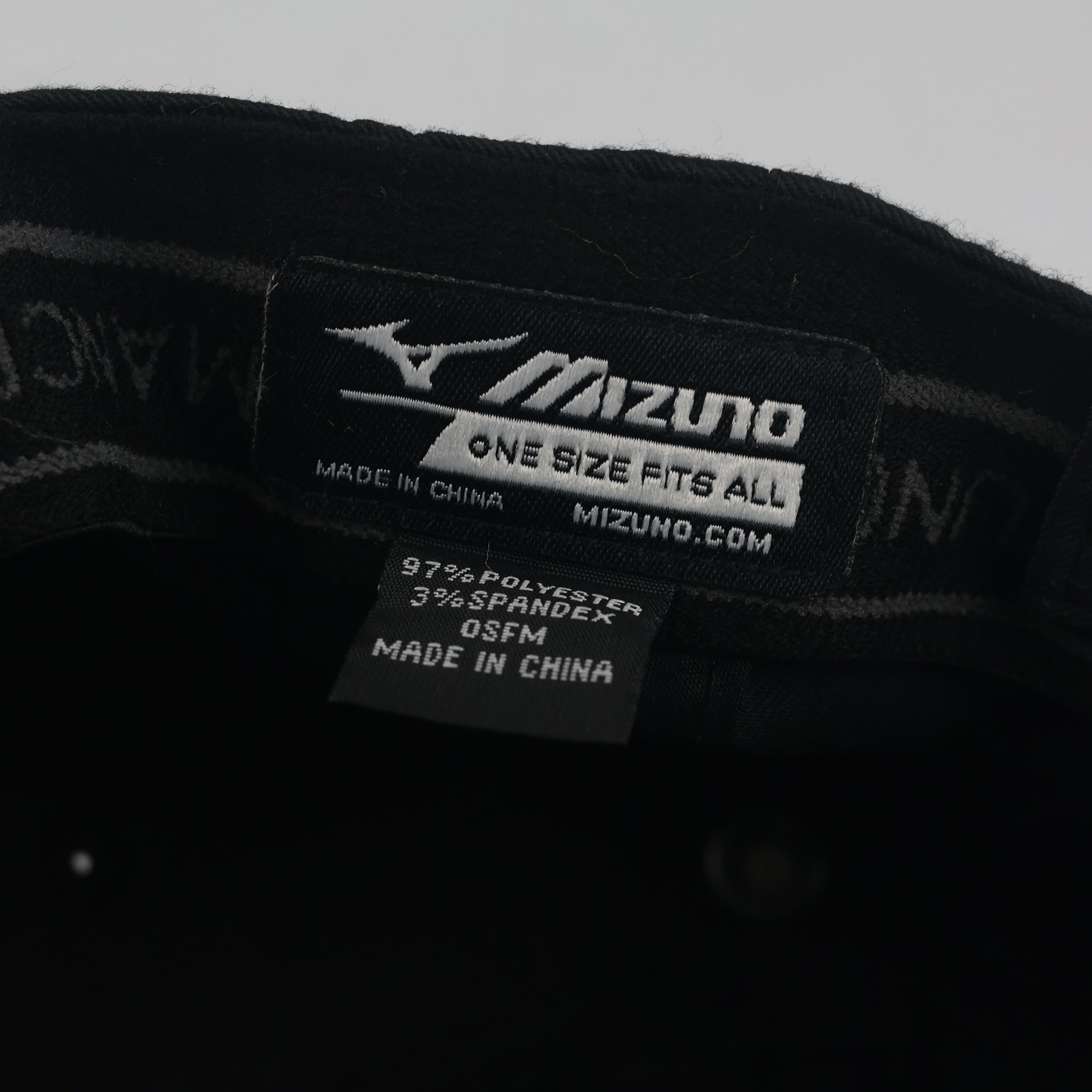 Thrifted Mizuno Black ASJ Running Club Sports Cap
