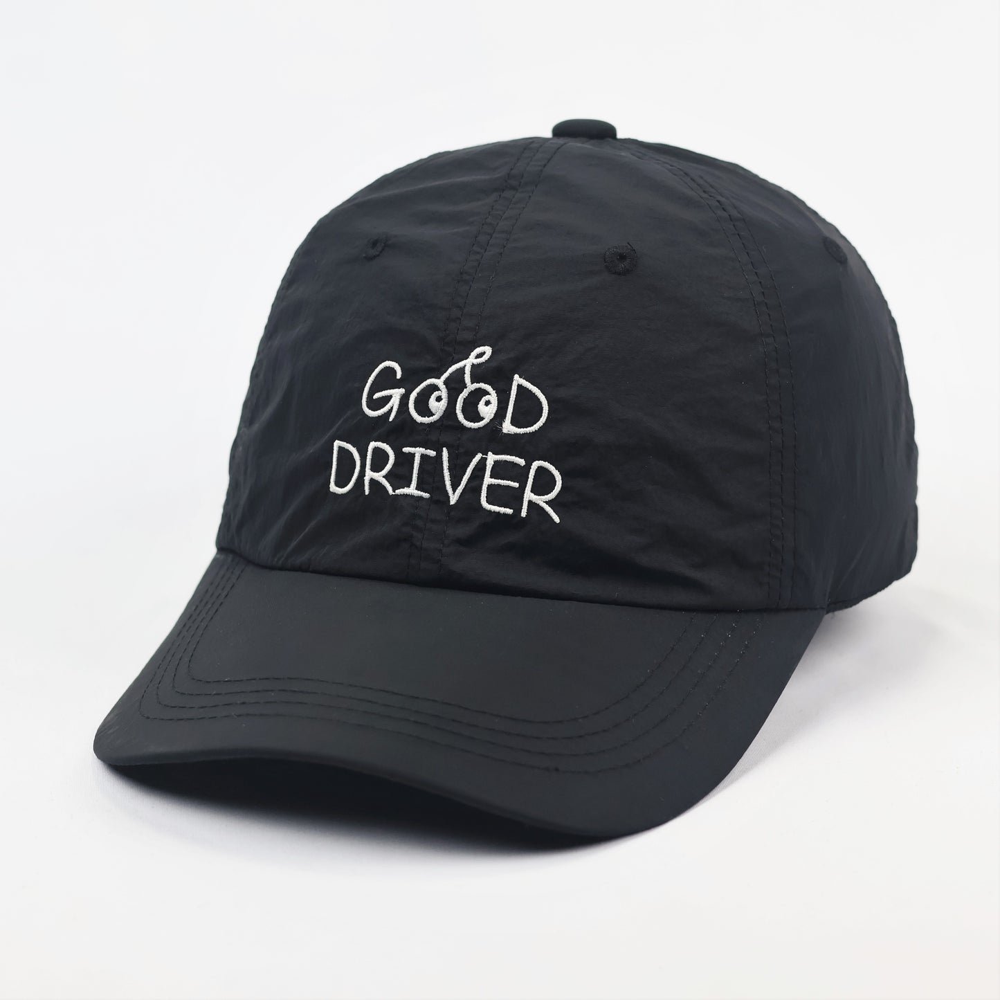 Korean Water-Resistant Black Nylon Thrifted Hat – Cherry Driver Seoul Streetwear