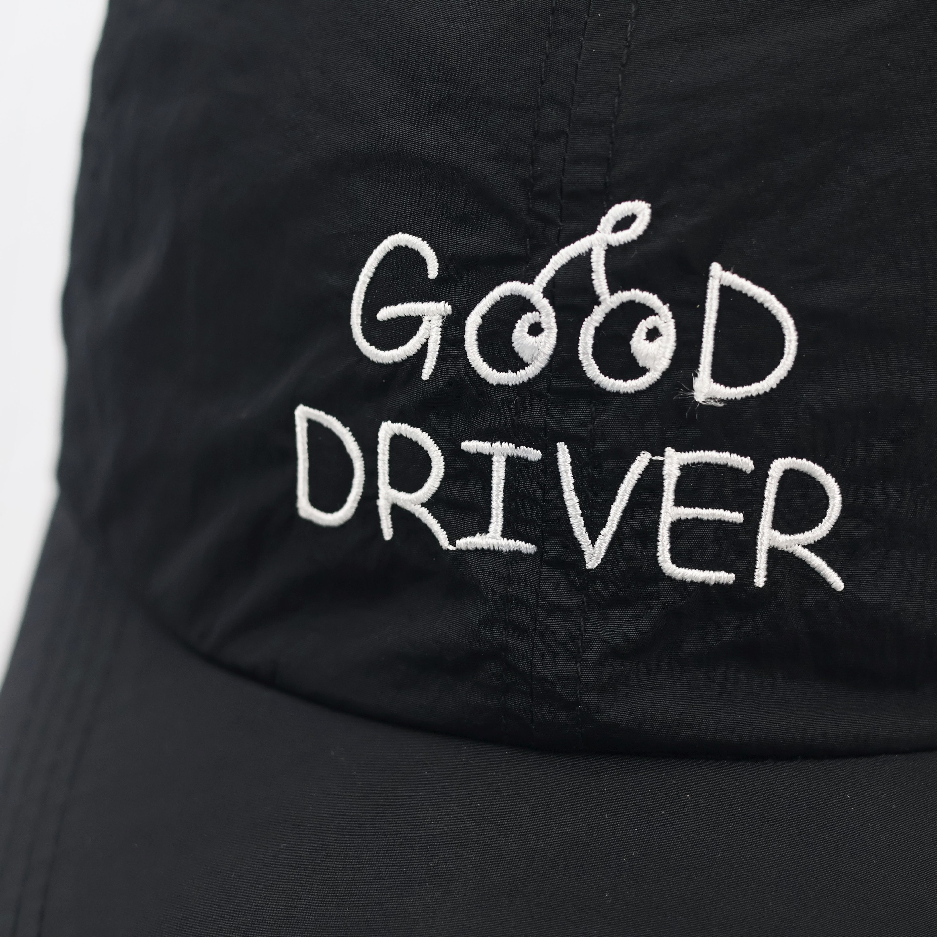 Korean Water-Resistant Black Nylon Thrifted Hat – Cherry Driver Seoul Streetwear