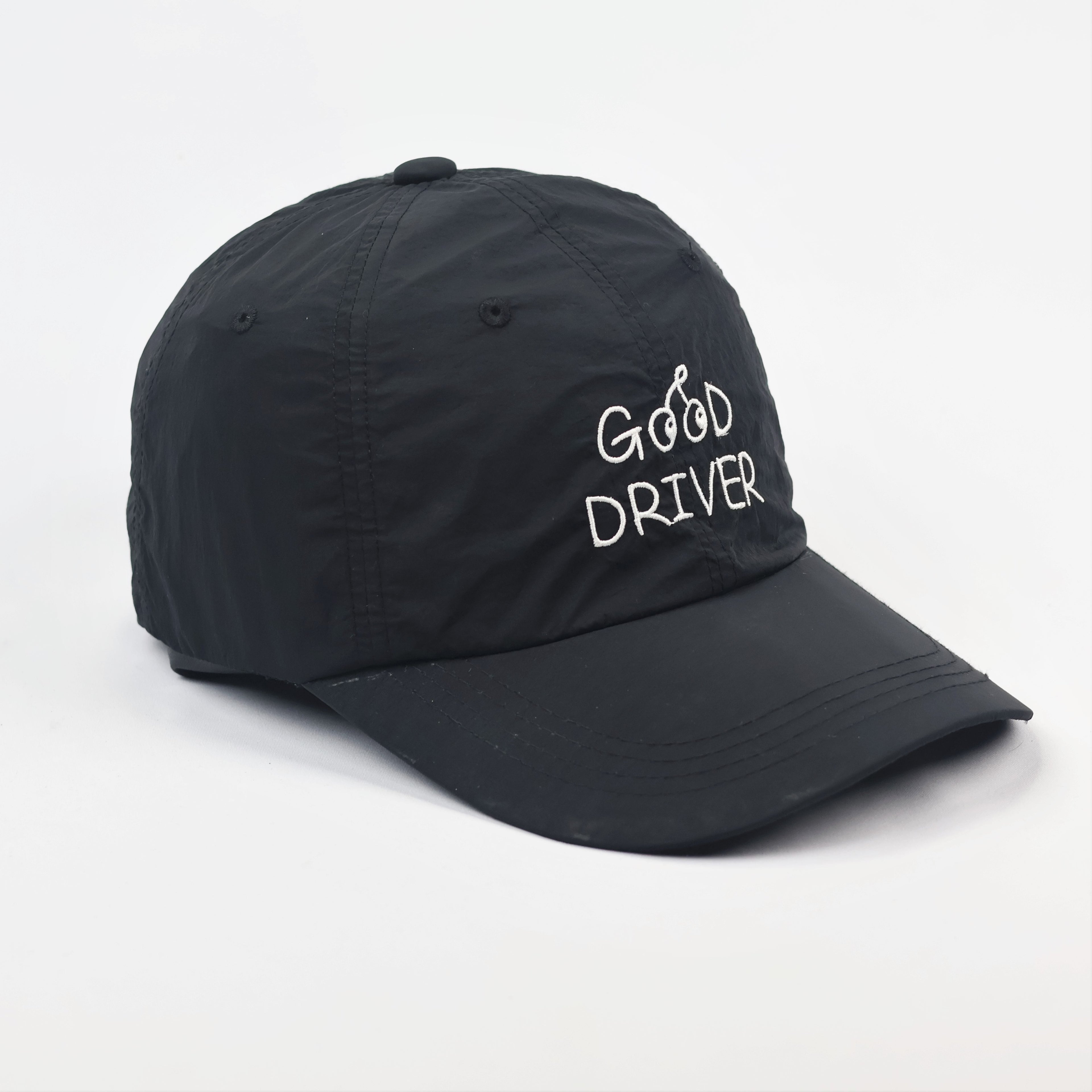 Korean Water-Resistant Black Nylon Thrifted Hat – Cherry Driver Seoul Streetwear
