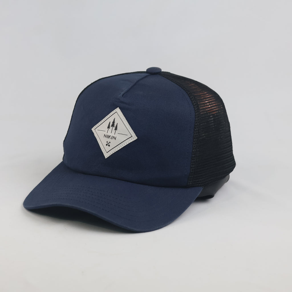 Thrifted NIKIN Navy Blue Organic Cotton Mesh Trucker Cap (55-57 cm)