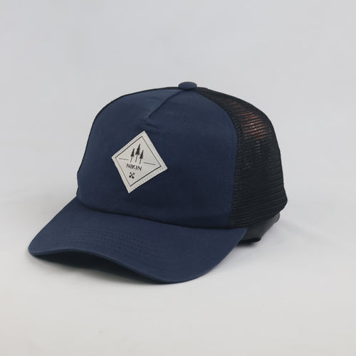 Thrifted NIKIN Navy Blue Organic Cotton Mesh Trucker Cap (55-57 cm)
