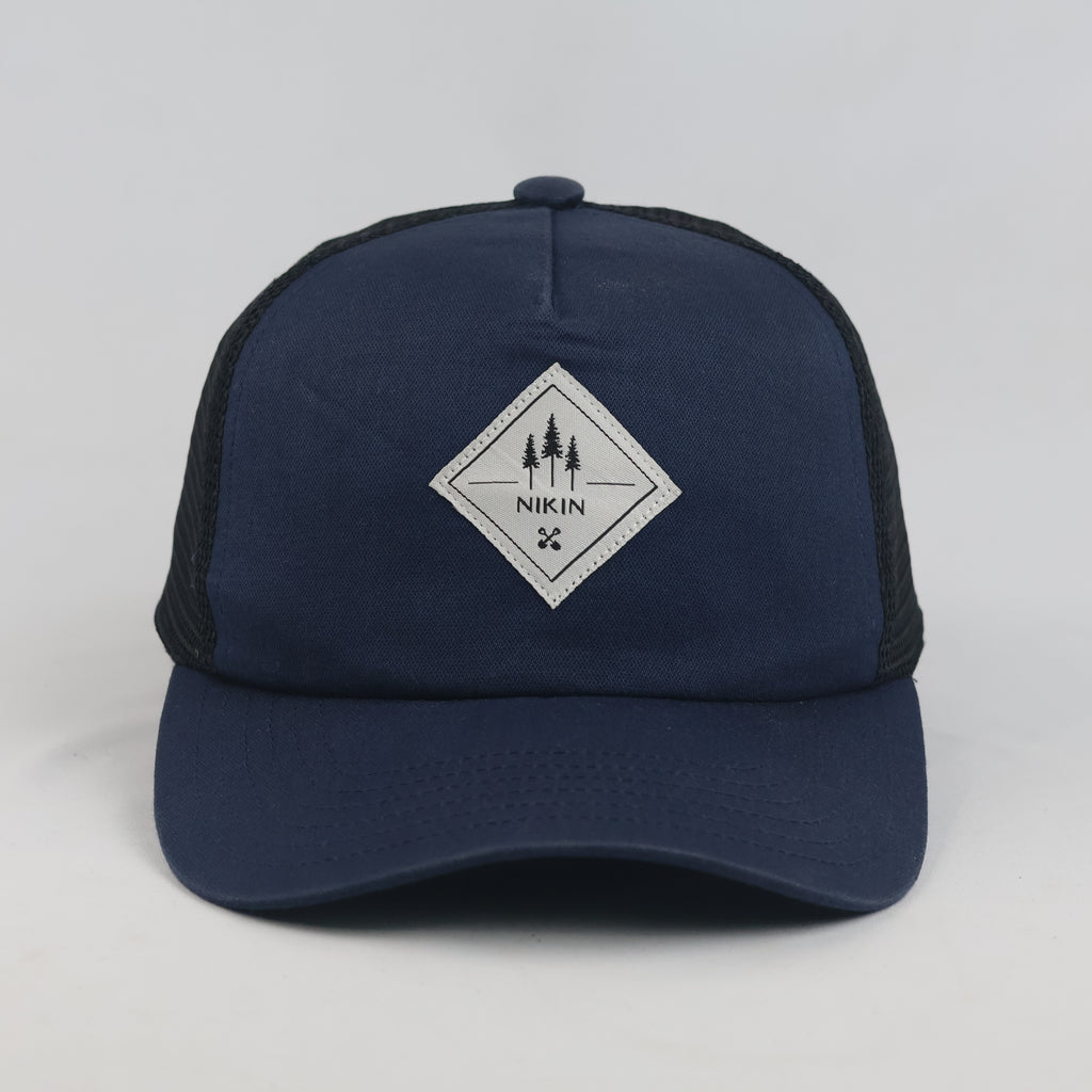 Thrifted NIKIN Navy Blue Organic Cotton Mesh Trucker Cap (55-57 cm)