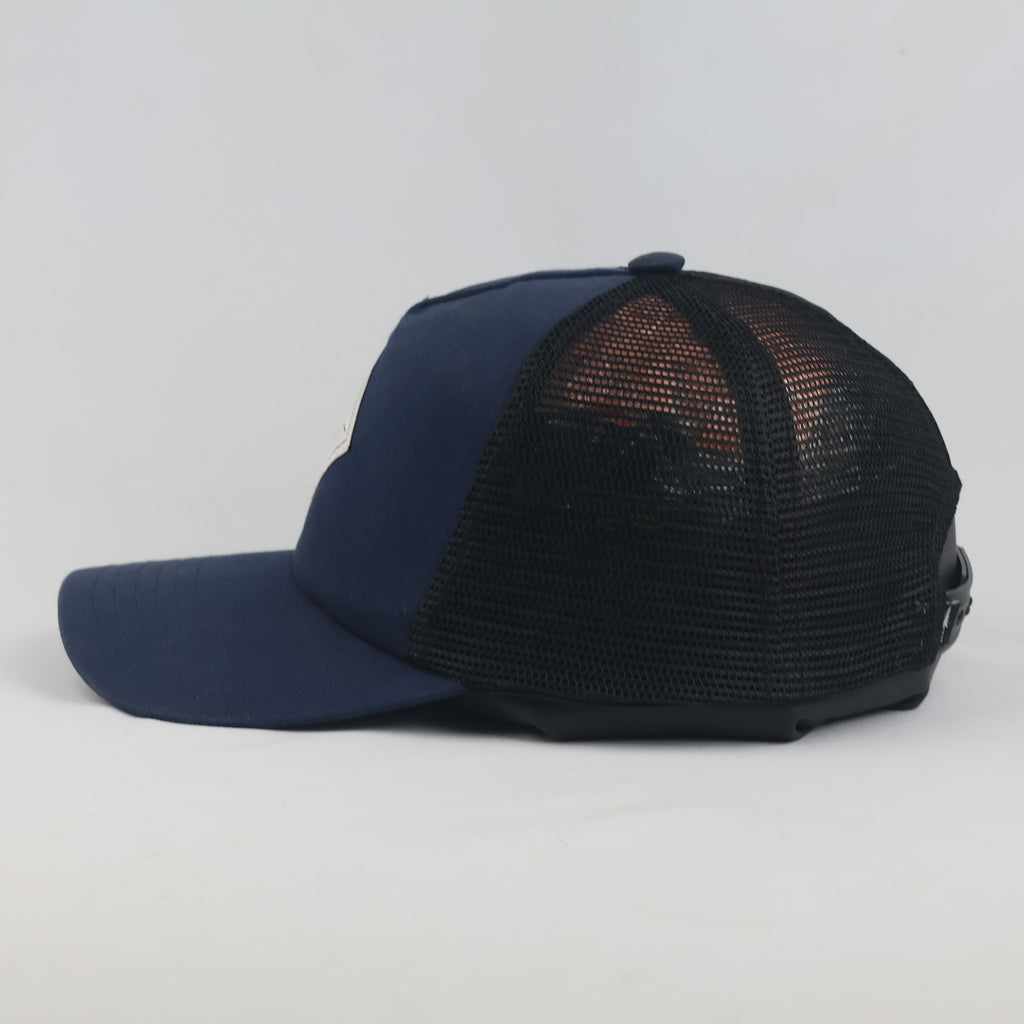 Thrifted NIKIN Navy Blue Organic Cotton Mesh Trucker Cap (55-57 cm)