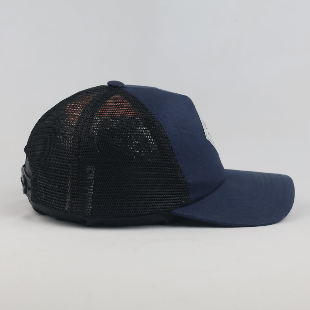Thrifted NIKIN Navy Blue Organic Cotton Mesh Trucker Cap (55-57 cm)