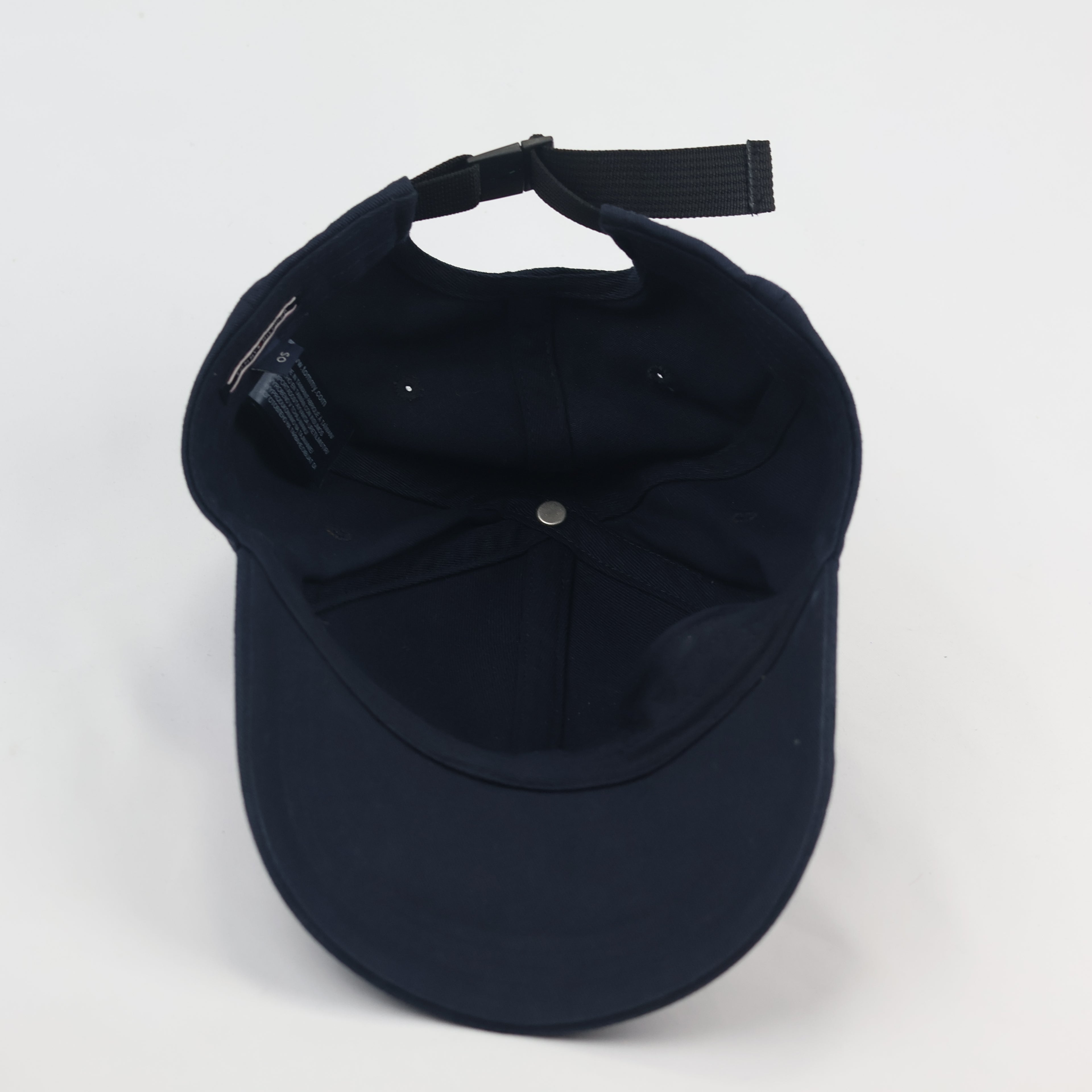 Authentic Tommy Hilfiger Logo Cap – Navy Blue Adjustable Thrifted Baseball Hat
