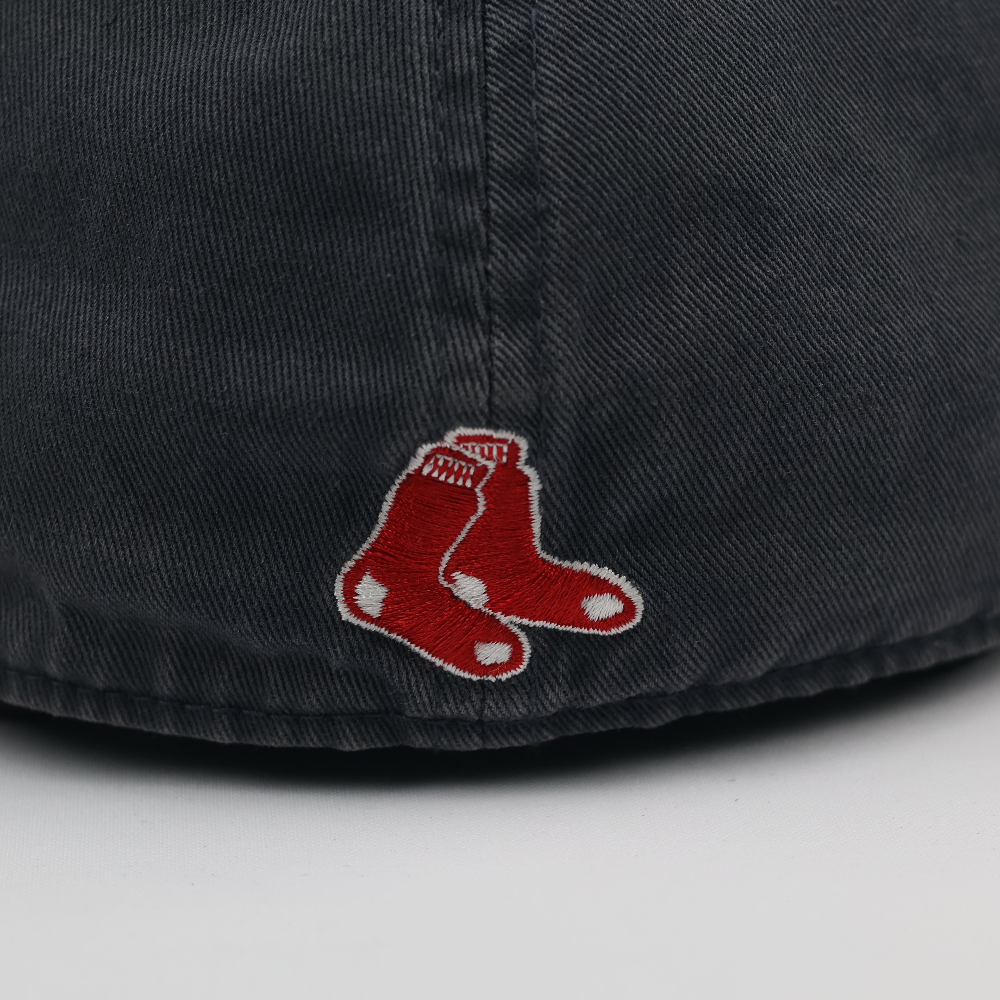 Boston Red Sox '47 Brand Fitted Hat - Charcoal Grey "The Franchise" Cap