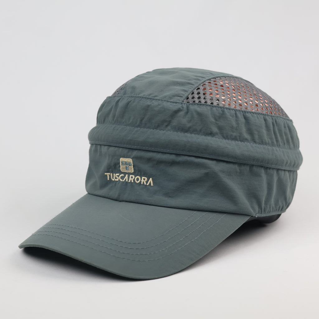 Tuscarora 2-in-1 Convertible Hiking Cap - Detachable Top Sun Visor - Teal Grey