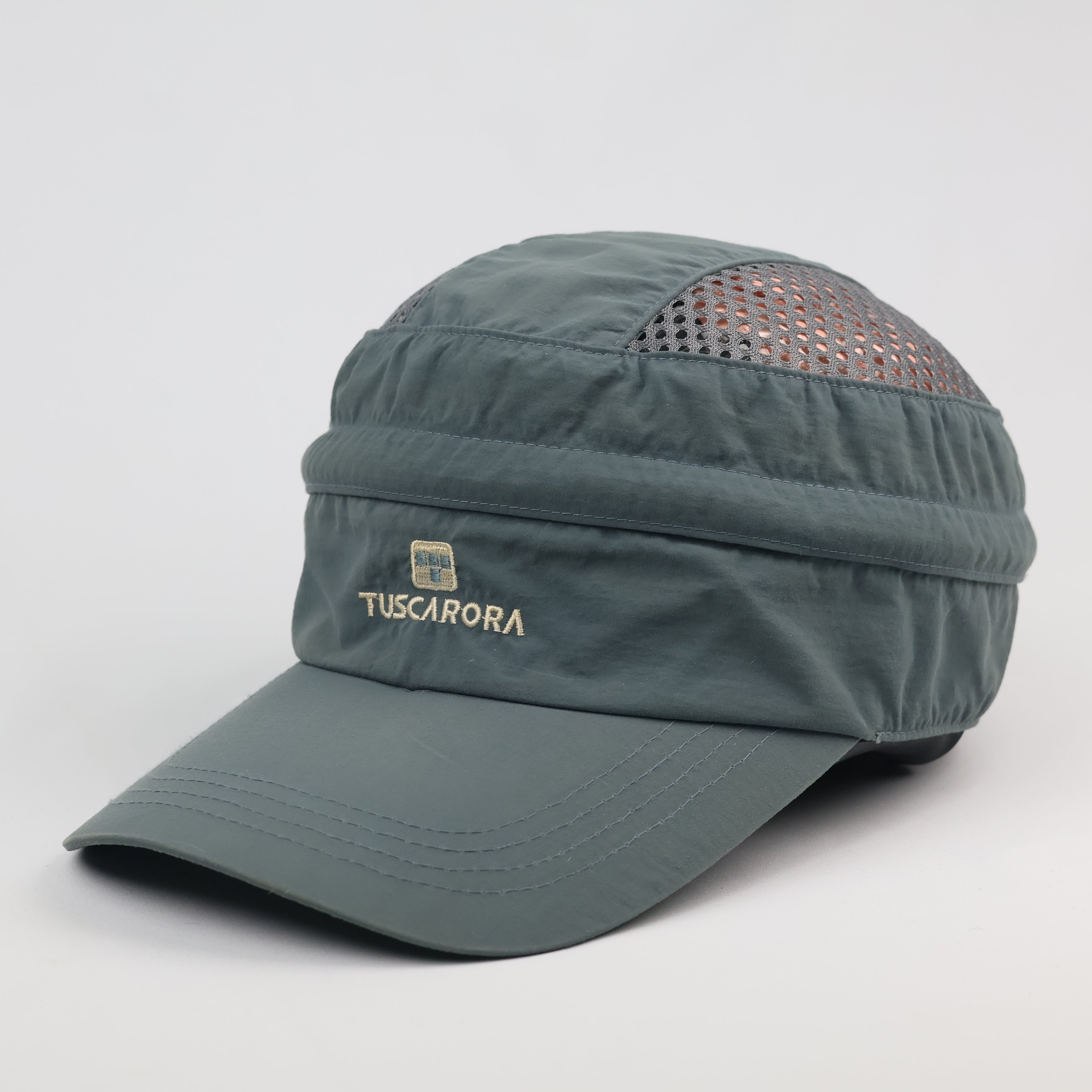 Tuscarora 2-in-1 Convertible Hiking Cap - Detachable Top Sun Visor - Teal Grey