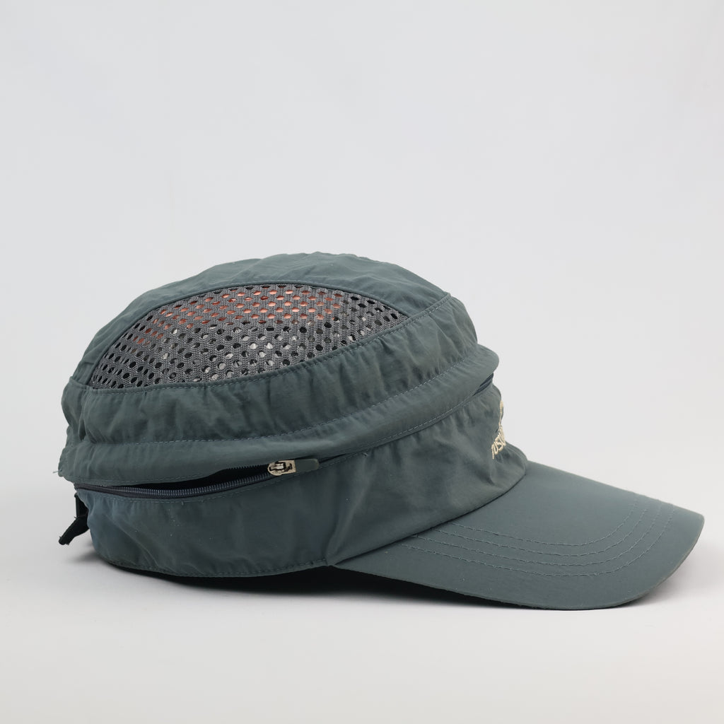 Tuscarora 2-in-1 Convertible Hiking Cap - Detachable Top Sun Visor - Teal Grey