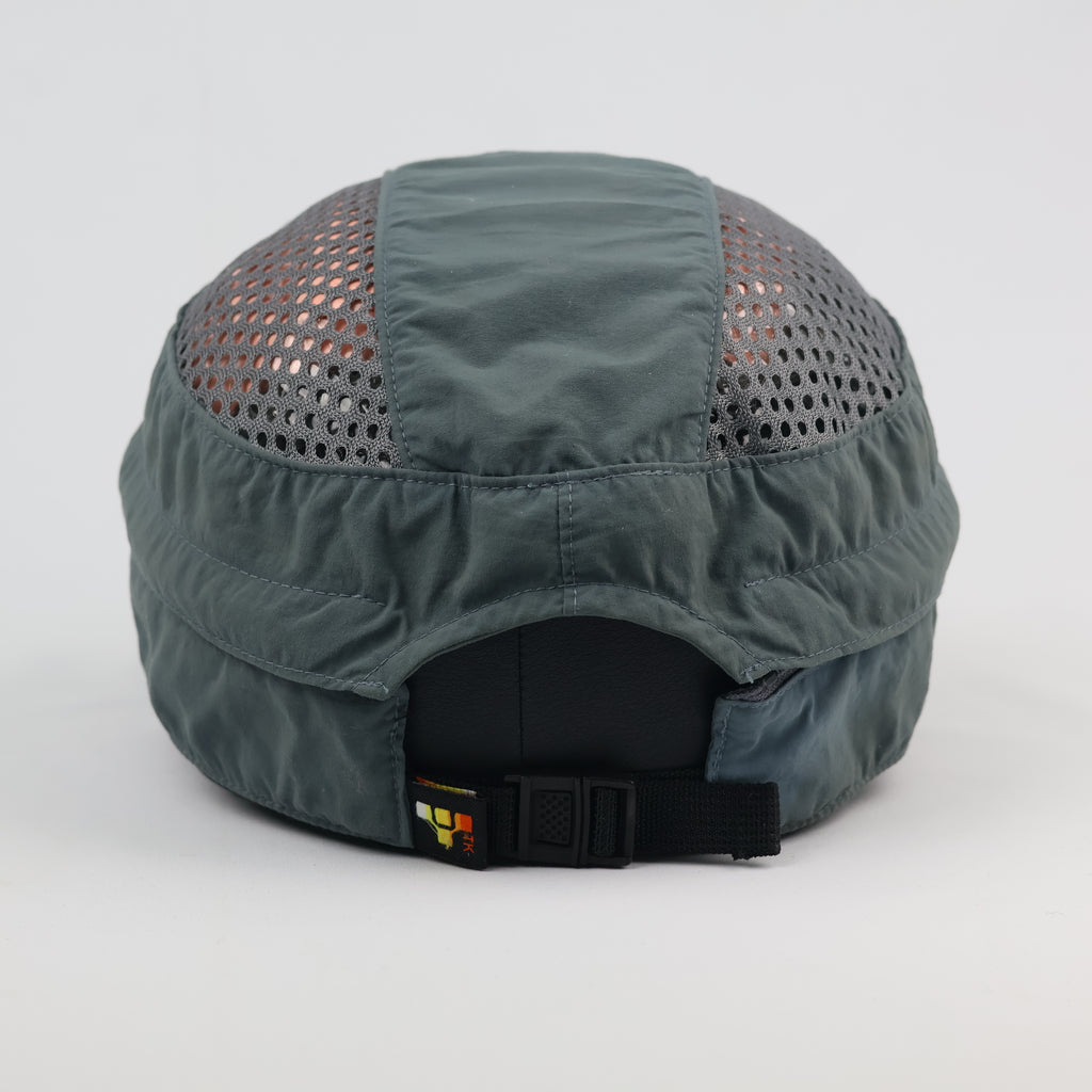 Tuscarora 2-in-1 Convertible Hiking Cap - Detachable Top Sun Visor - Teal Grey