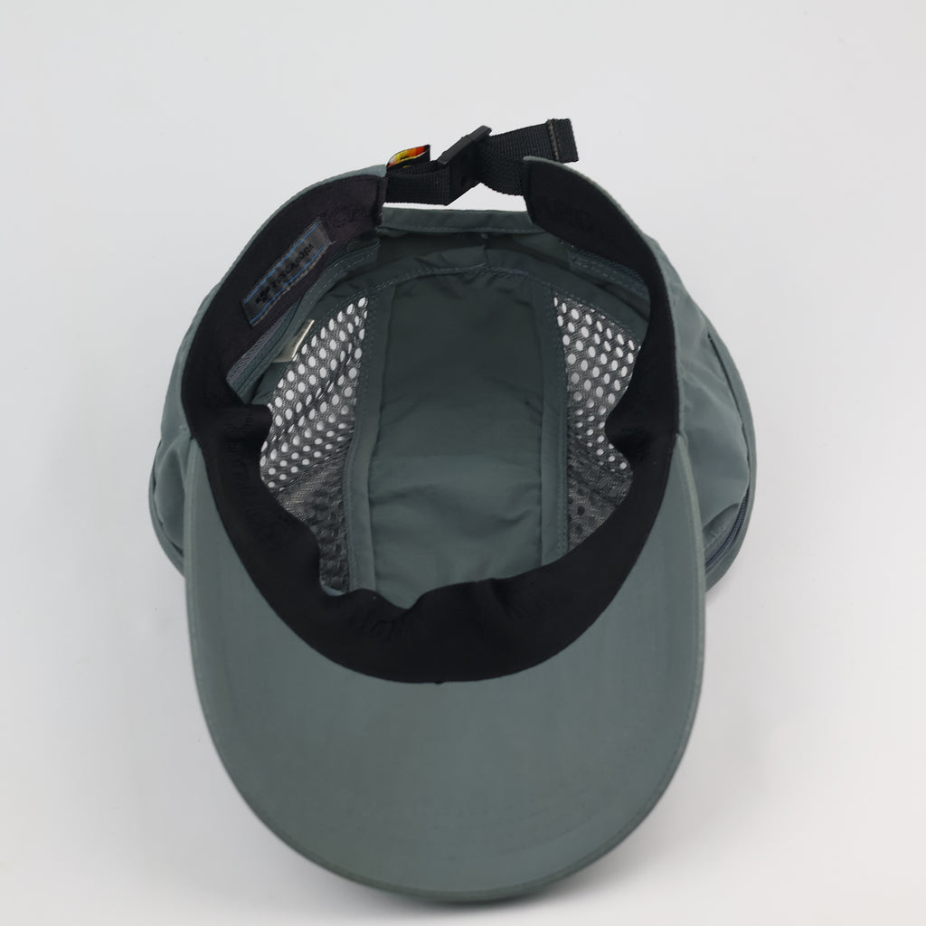 Tuscarora 2-in-1 Convertible Hiking Cap - Detachable Top Sun Visor - Teal Grey