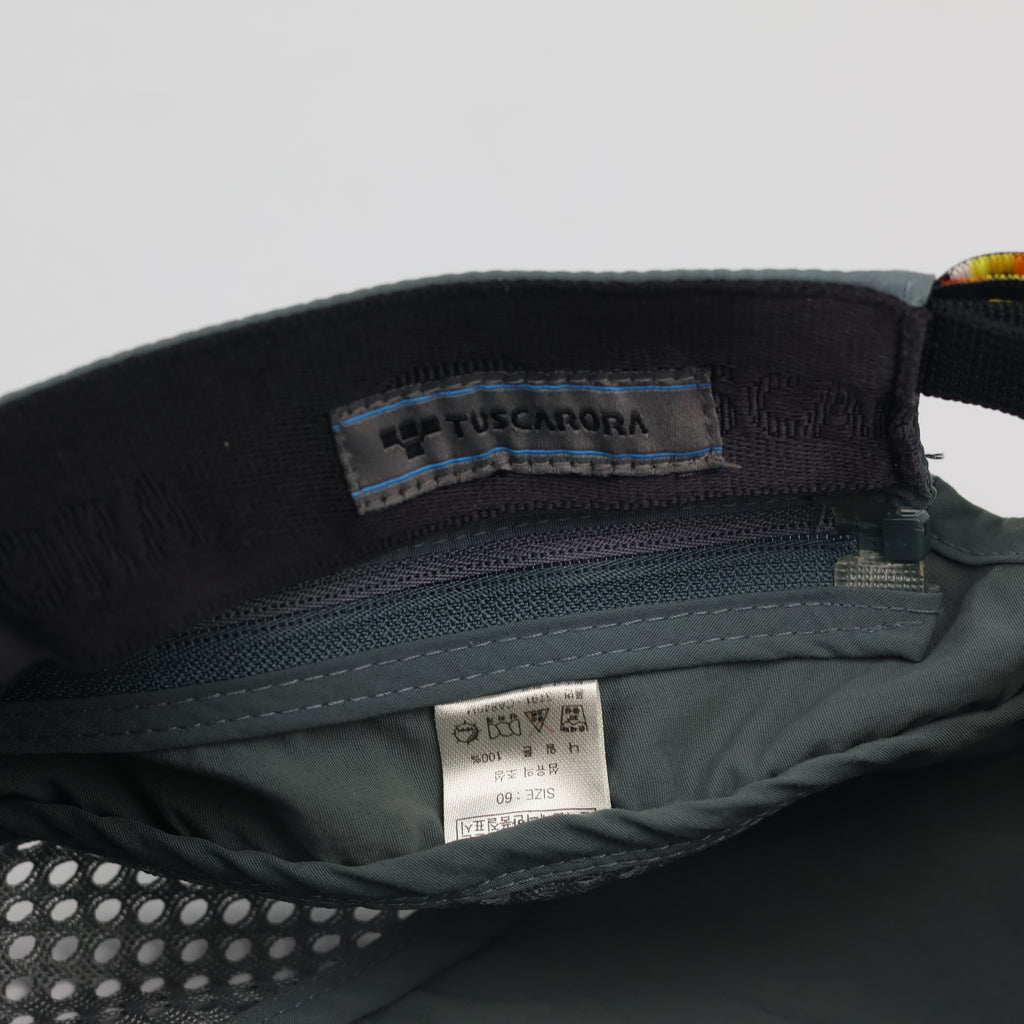 Tuscarora 2-in-1 Convertible Hiking Cap - Detachable Top Sun Visor - Teal Grey