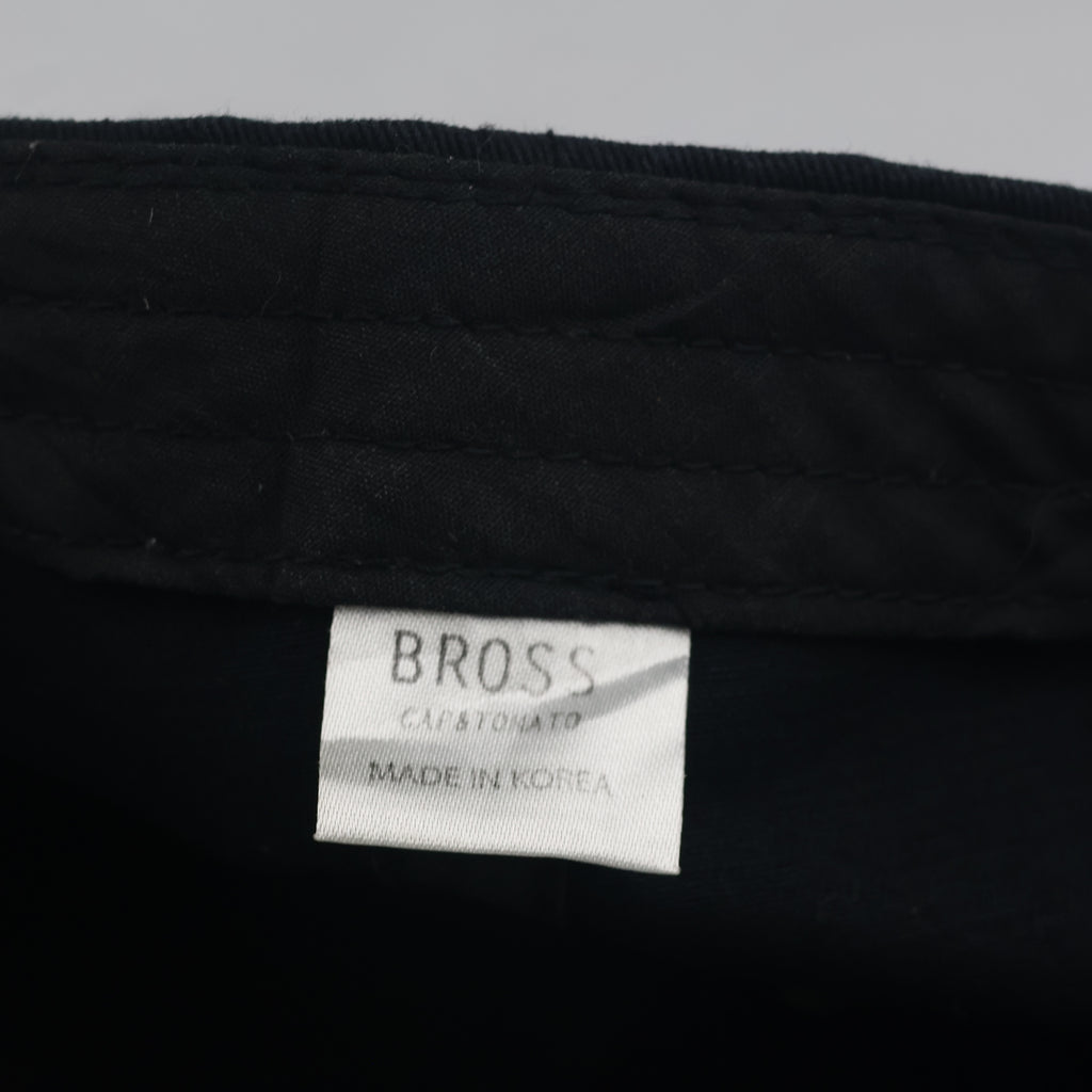 Thrifted Bross Cap & Tomato Black Minimalist Harmony Script Cap