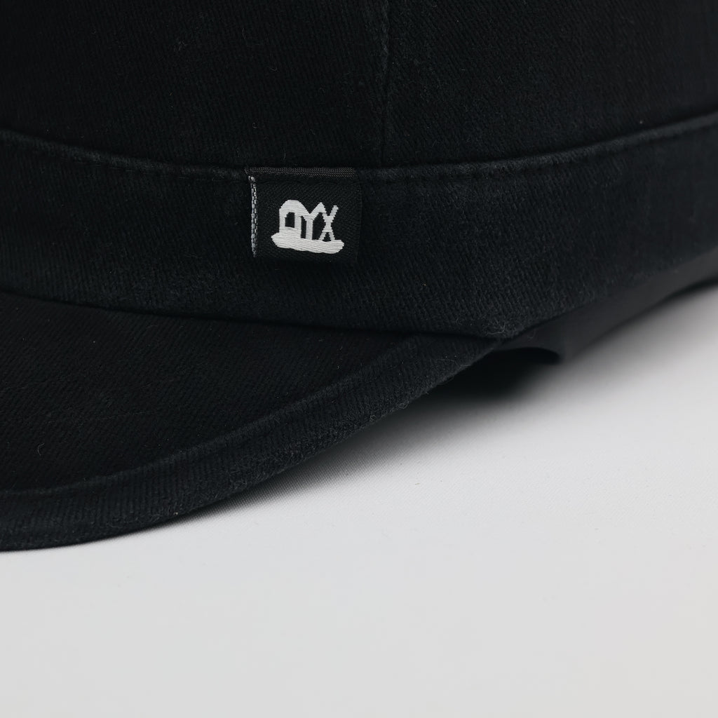 Minimalist Black Fisherman Cap - Short Visor Brimless Style Hat - Unisex