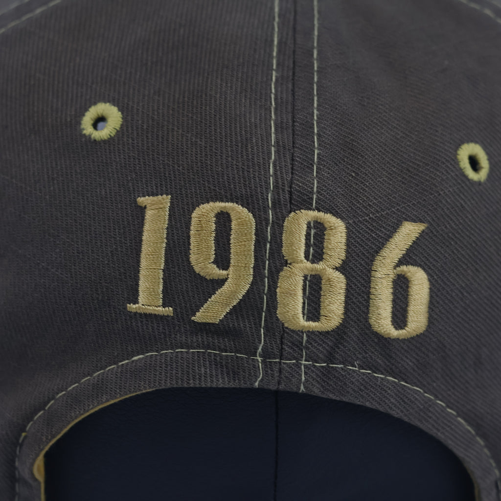 Thrifted Airwalk 1986 Olive & Yellow Two-Tone Strapback Hat