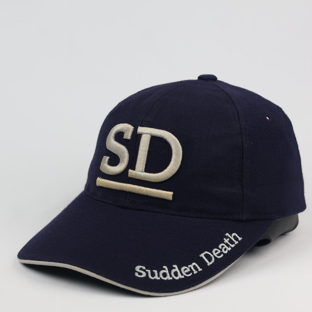 Sudden Death "SD" Navy Blue Vintage Embroidered Baseball Cap