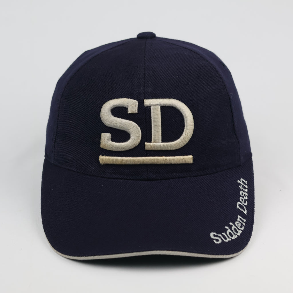 Sudden Death "SD" Navy Blue Vintage Embroidered Baseball Cap