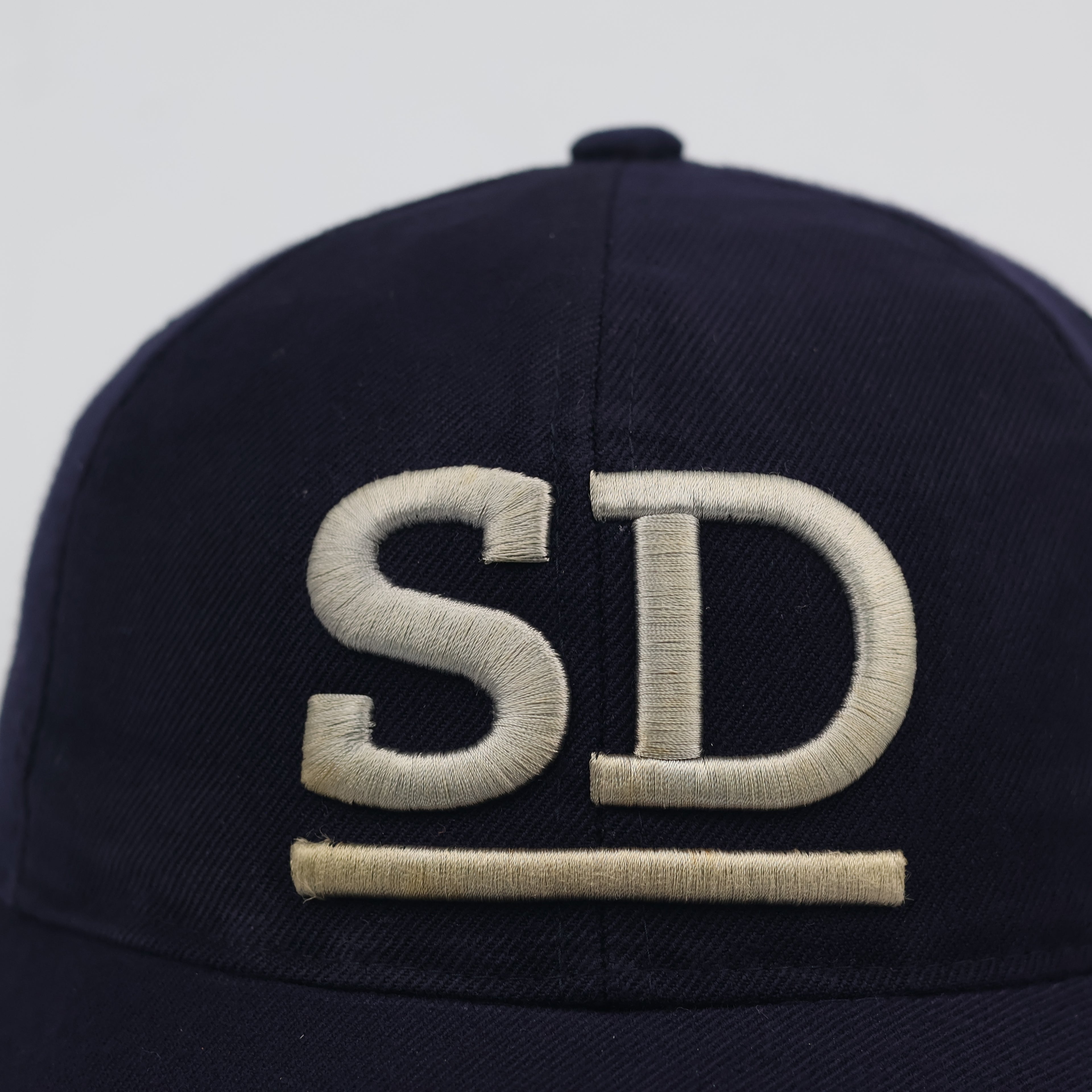 Sudden Death "SD" Navy Blue Vintage Embroidered Baseball Cap