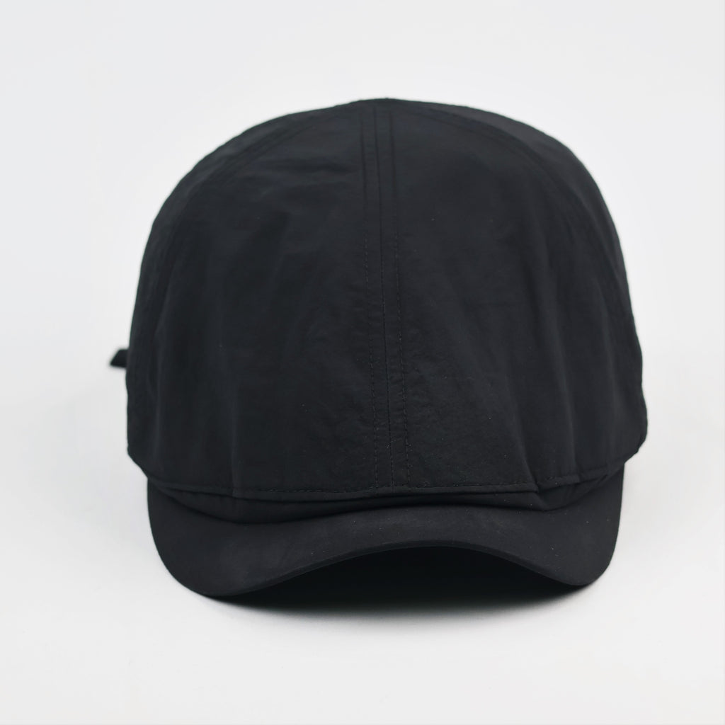 Lancetti Techwear Flat Cap - Black Gorpcore Hunting Thrifted Hat - Size 56-58cm