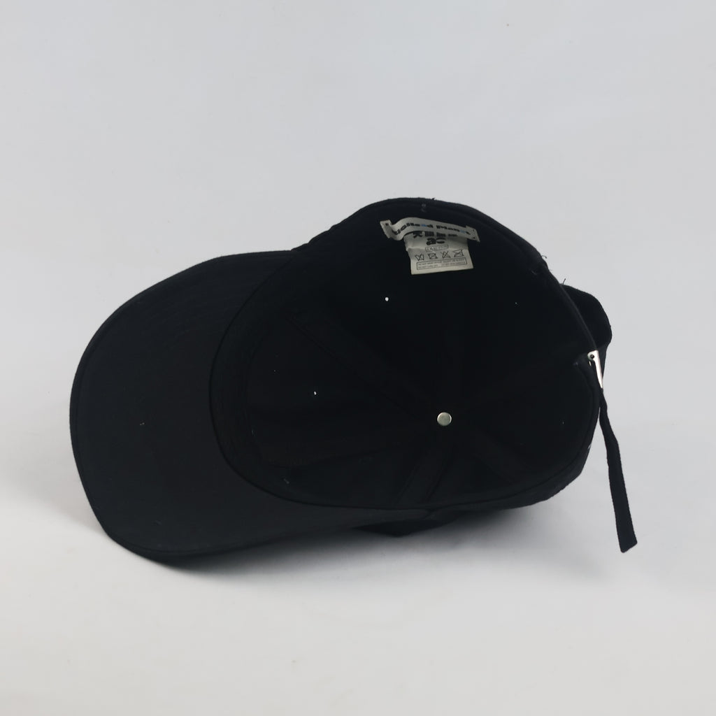 Thrifted BigHead Planet Black "me" Cursive Script Strapback Hat