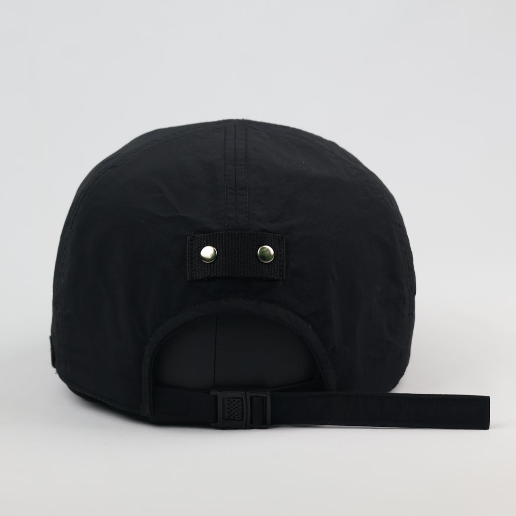 Lancetti Techwear Flat Cap - Black Gorpcore Hunting Thrifted Hat - Size 56-58cm