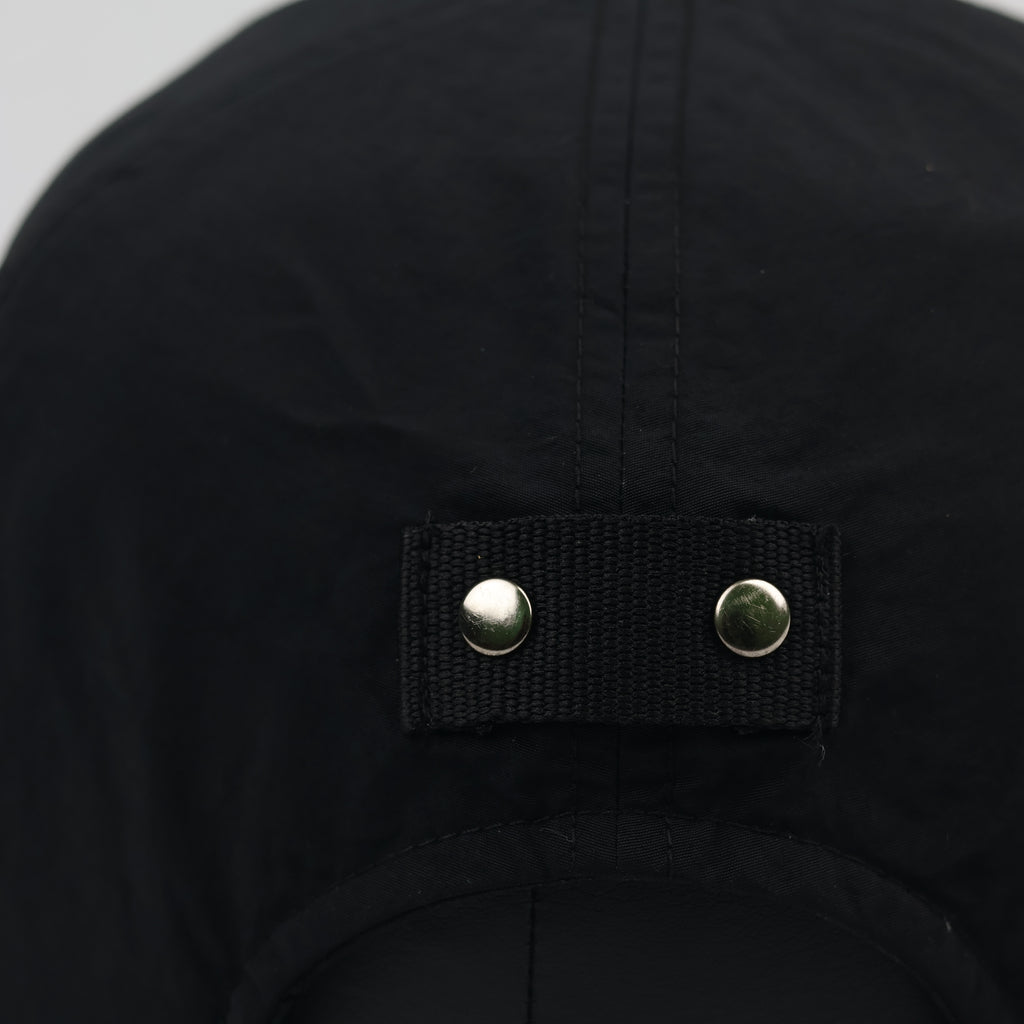 Lancetti Techwear Flat Cap - Black Gorpcore Hunting Thrifted Hat - Size 56-58cm
