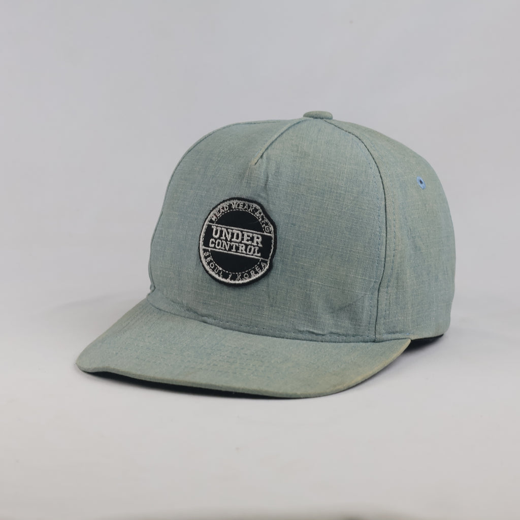 Thrifted Undercontrol Headwear M.F.G. Light Blue Flat Brim Cap