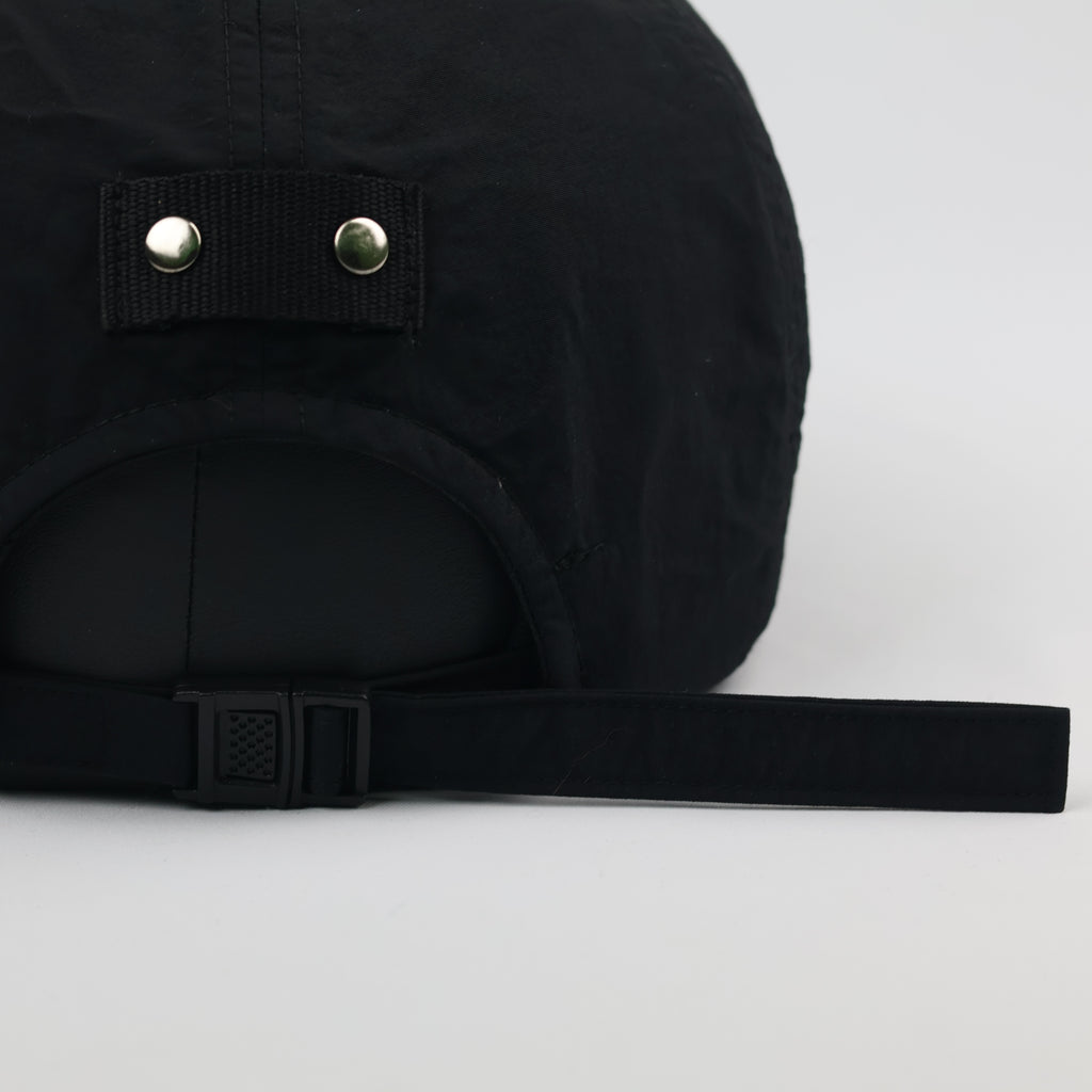 Lancetti Techwear Flat Cap - Black Gorpcore Hunting Thrifted Hat - Size 56-58cm