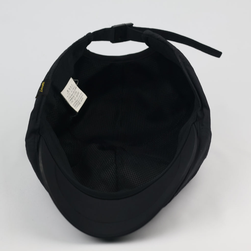 Lancetti Techwear Flat Cap - Black Gorpcore Hunting Thrifted Hat - Size 56-58cm