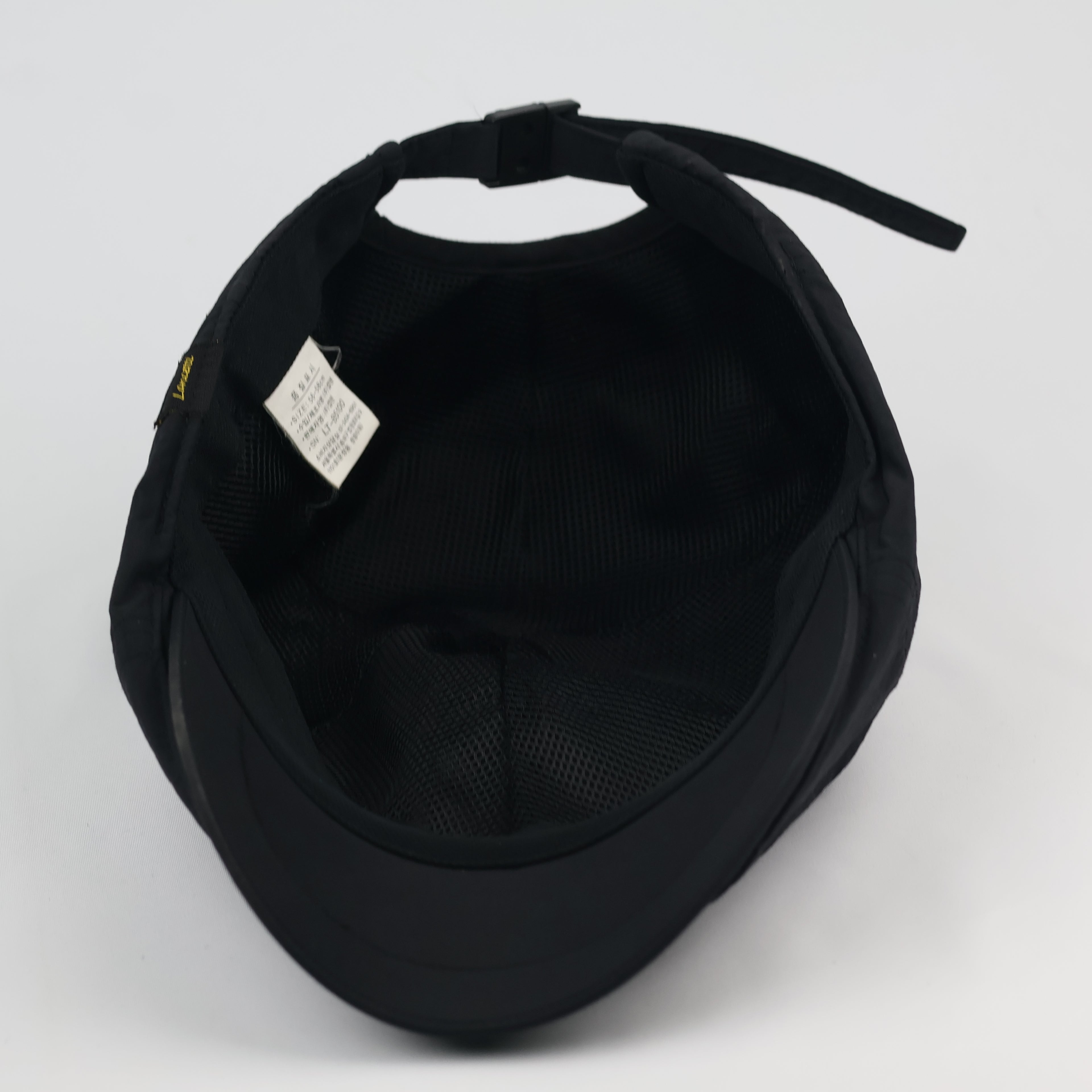 Lancetti Techwear Flat Cap - Black Gorpcore Hunting Thrifted Hat - Size 56-58cm