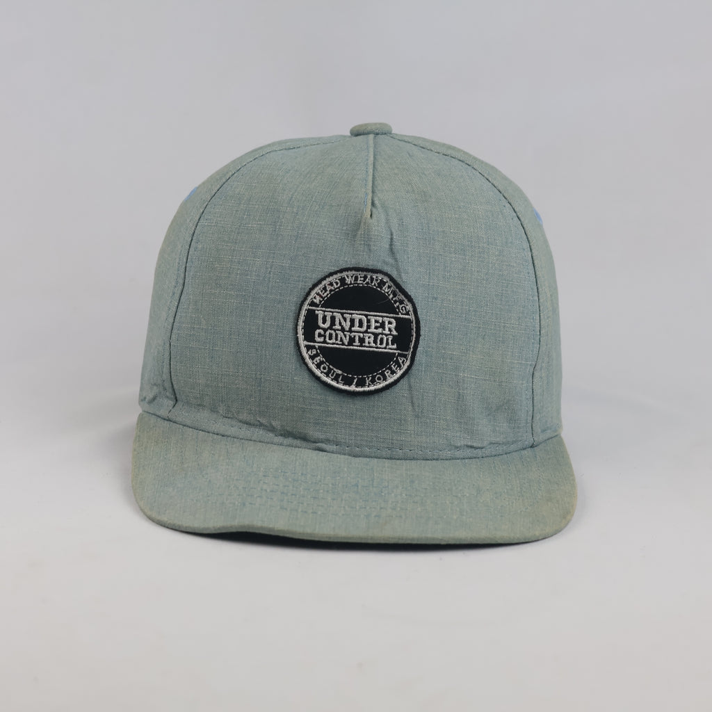 Thrifted Undercontrol Headwear M.F.G. Light Blue Flat Brim Cap