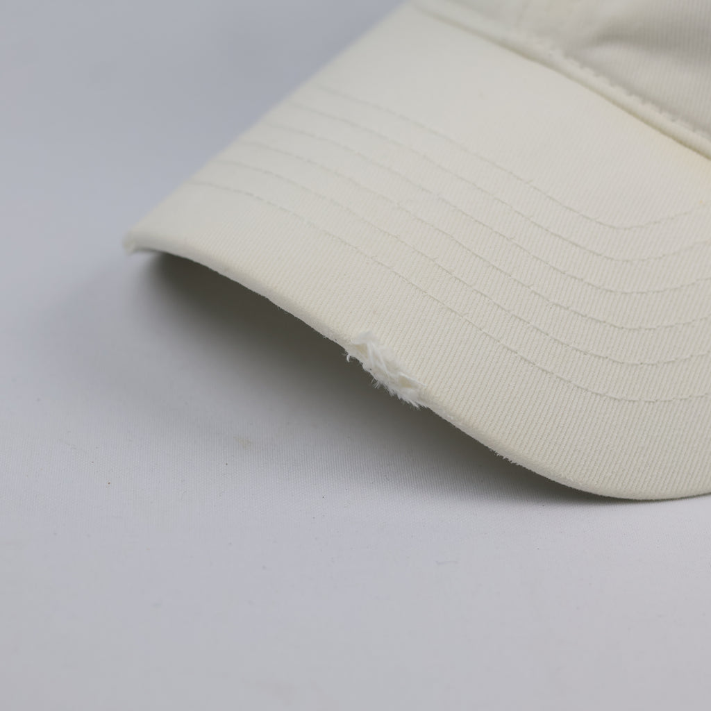 Vintage MLB New York Yankees Off-White Distressed Dad Thrifted Hat