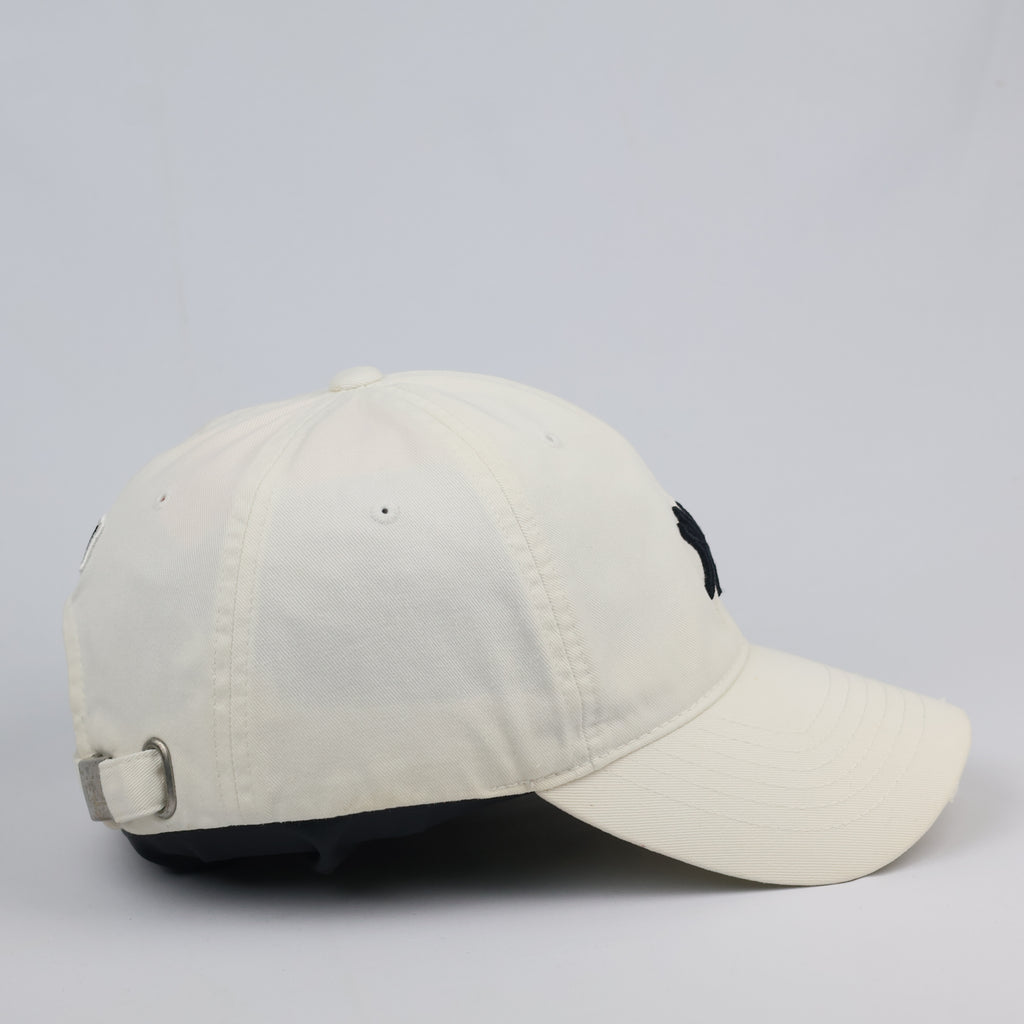 Vintage MLB New York Yankees Off-White Distressed Dad Thrifted Hat