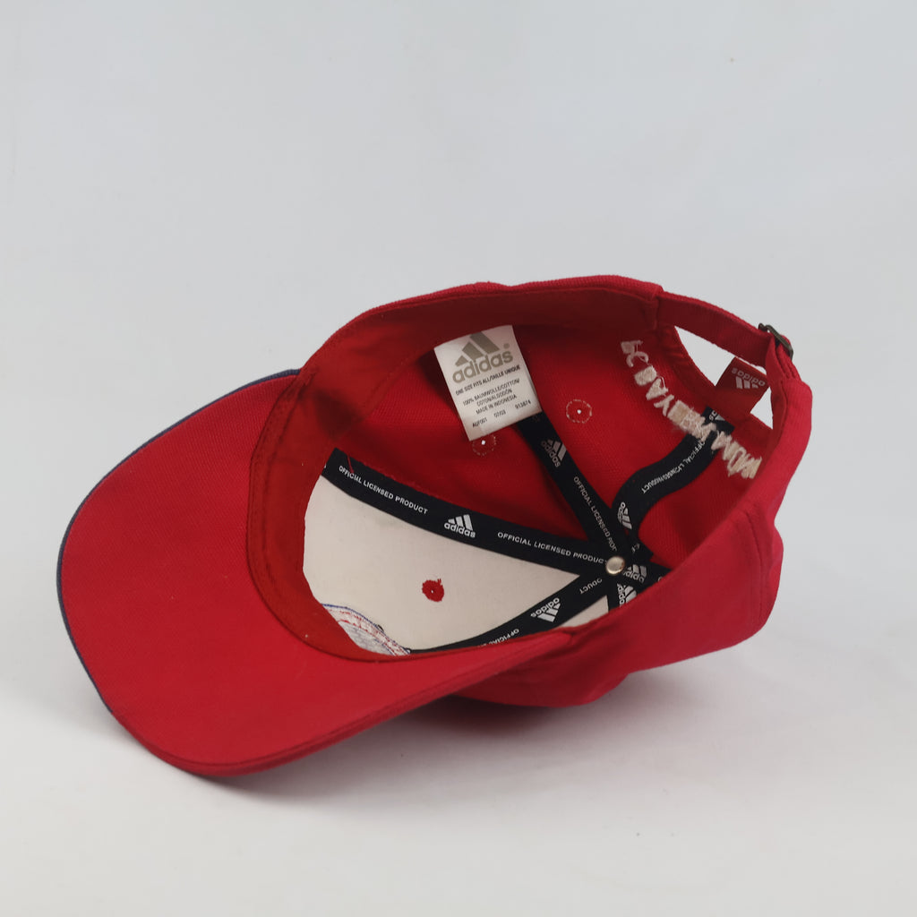Thrifted Adidas FC Bayern München Red Strapback Cap (57-59 cm)