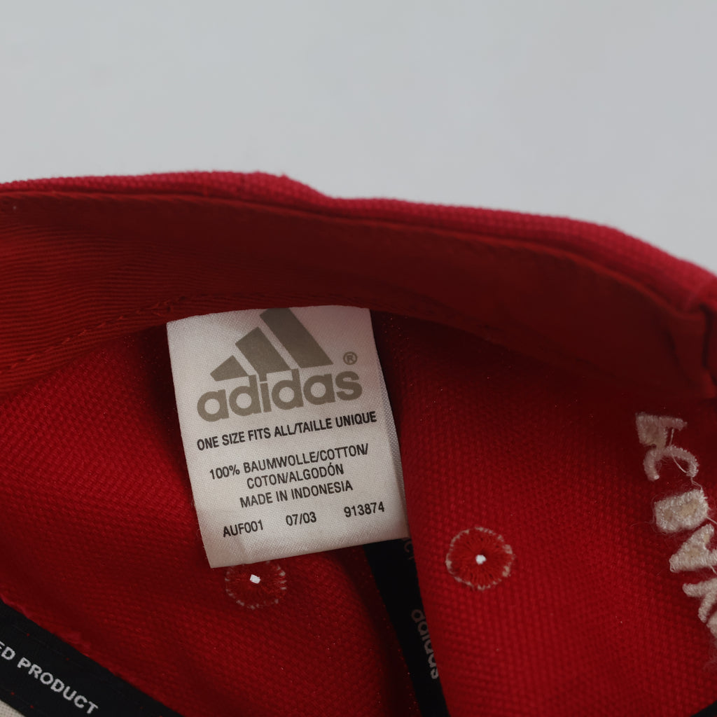 Thrifted Adidas FC Bayern München Red Strapback Cap (57-59 cm)