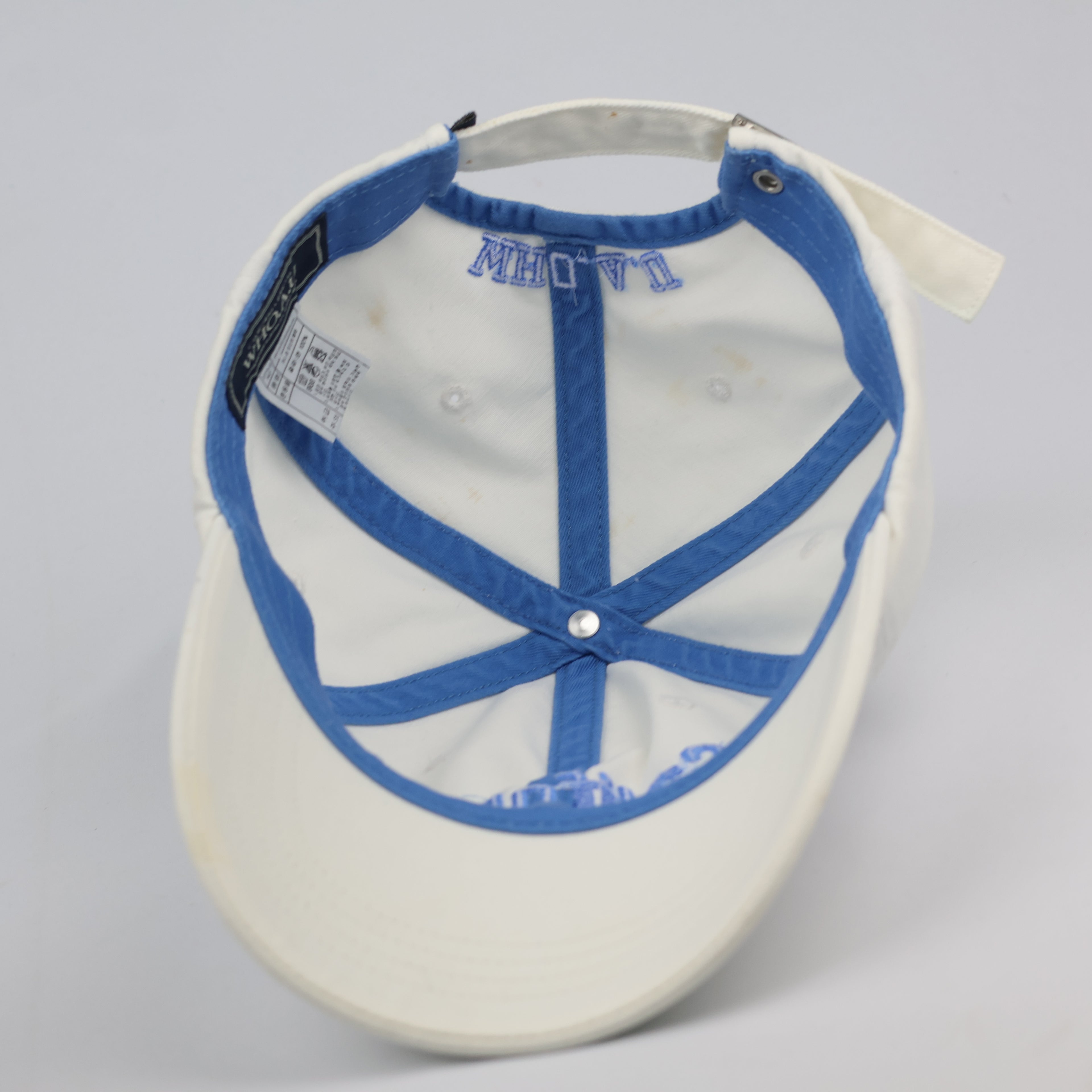 WHO.A.U California 1849 Vintage Cream Baseball Cap