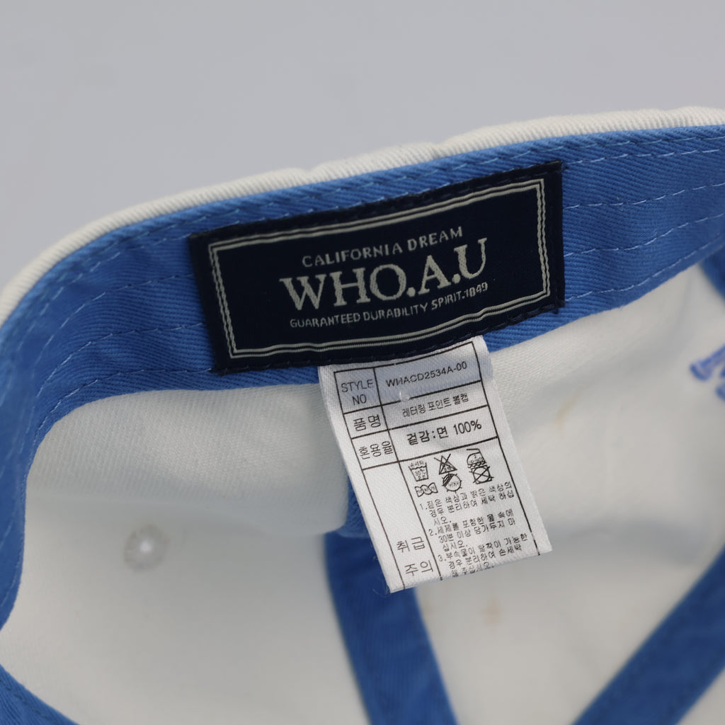 WHO.A.U California 1849 Vintage Cream Baseball Cap