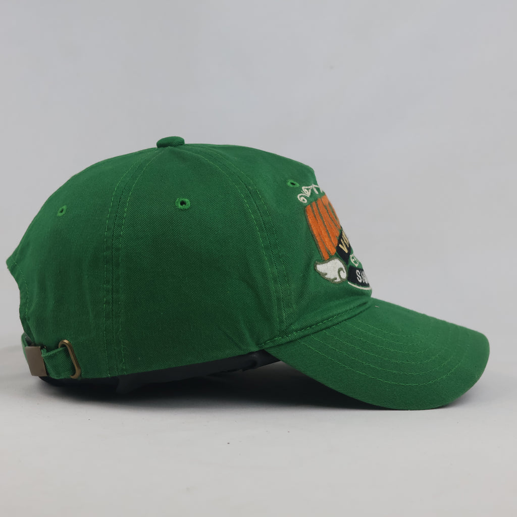 Thrifted Green & Orange "World Natural Vintage" Graphic Strapback Hat