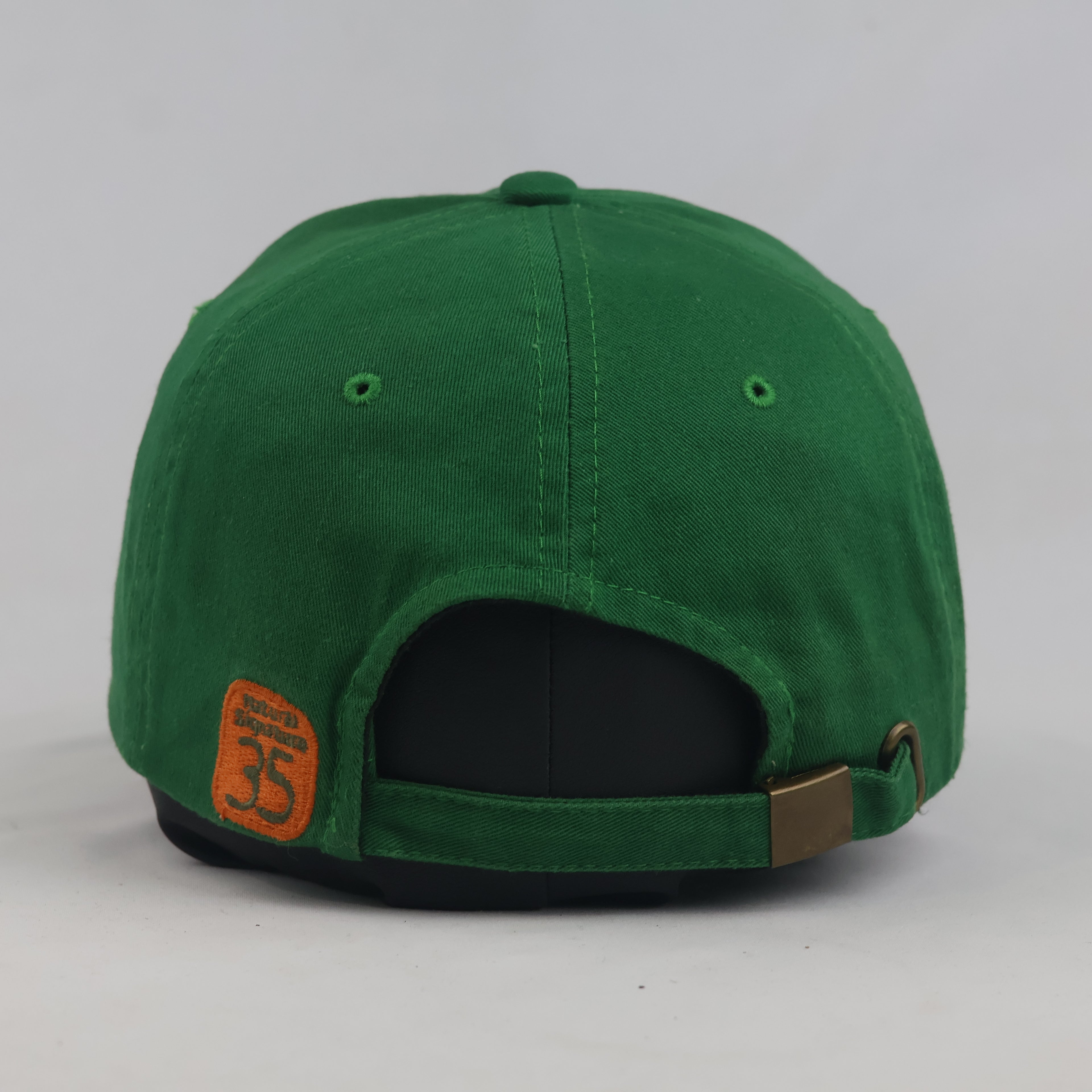 Thrifted Green & Orange "World Natural Vintage" Graphic Strapback Hat