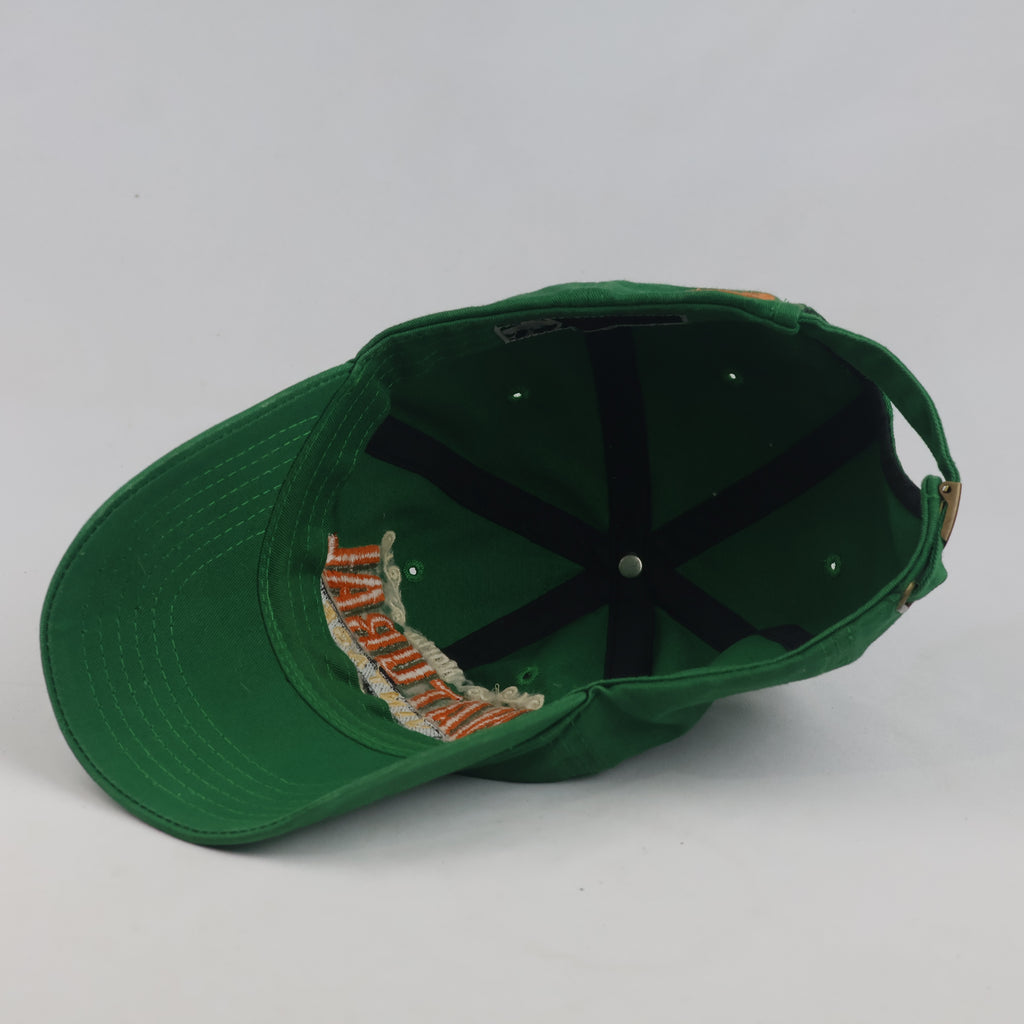 Thrifted Green & Orange "World Natural Vintage" Graphic Strapback Hat