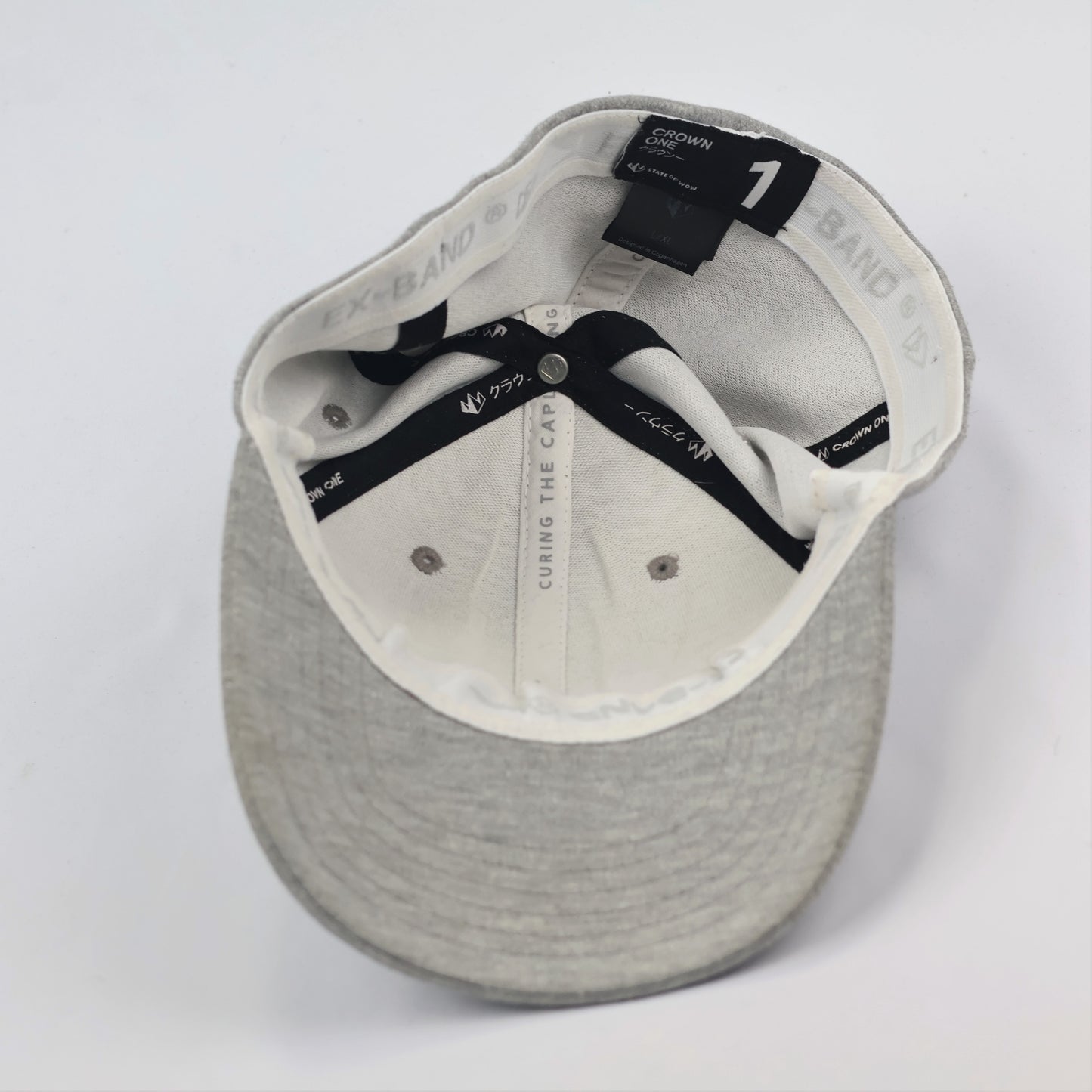 Premium State of Wow Grey Cotton Blend Thrifted Cap