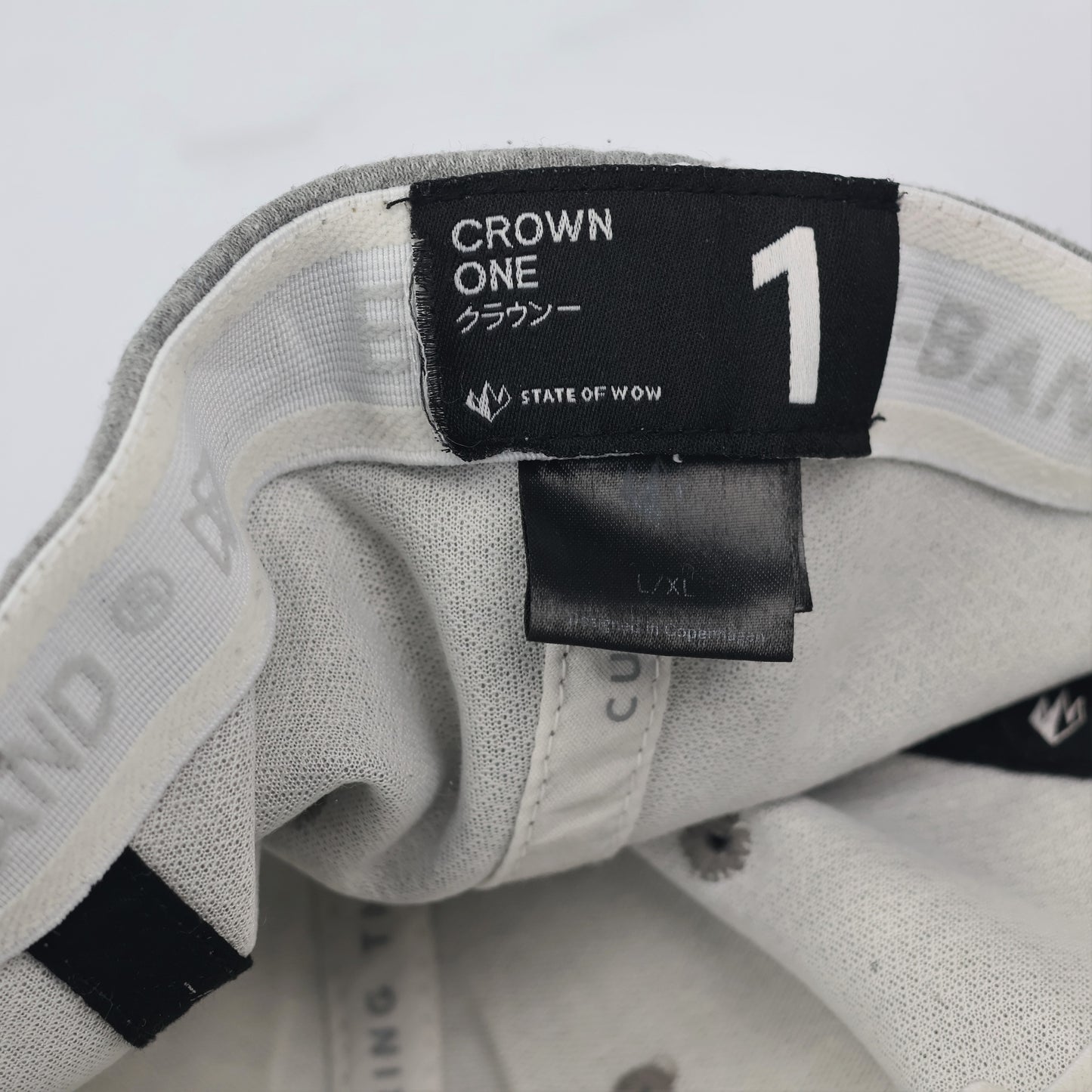 Premium State of Wow Grey Cotton Blend Thrifted Cap