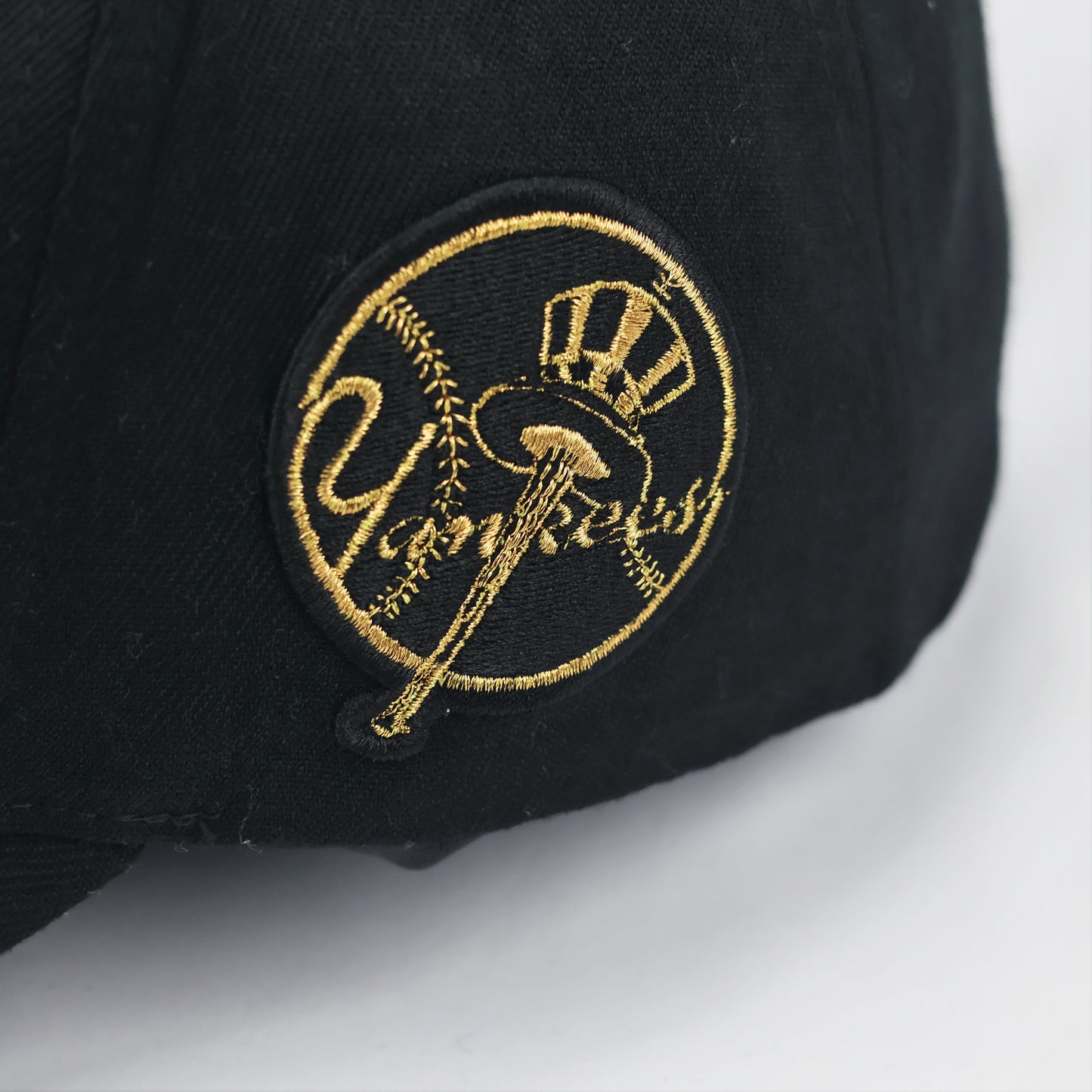 Vintage MLB New York Yankees Fitted Thrifted Cap - Black & Gold Edition
