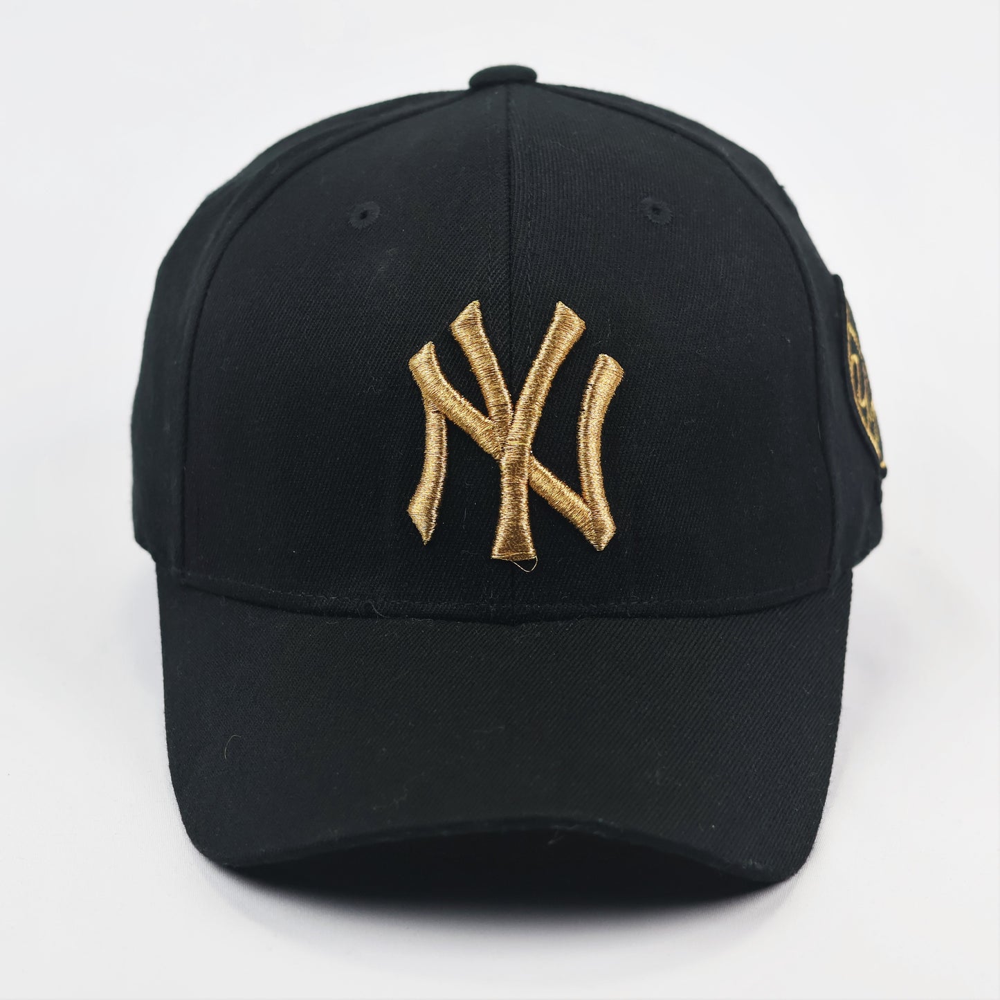 Vintage MLB New York Yankees Fitted Thrifted Cap - Black & Gold Edition