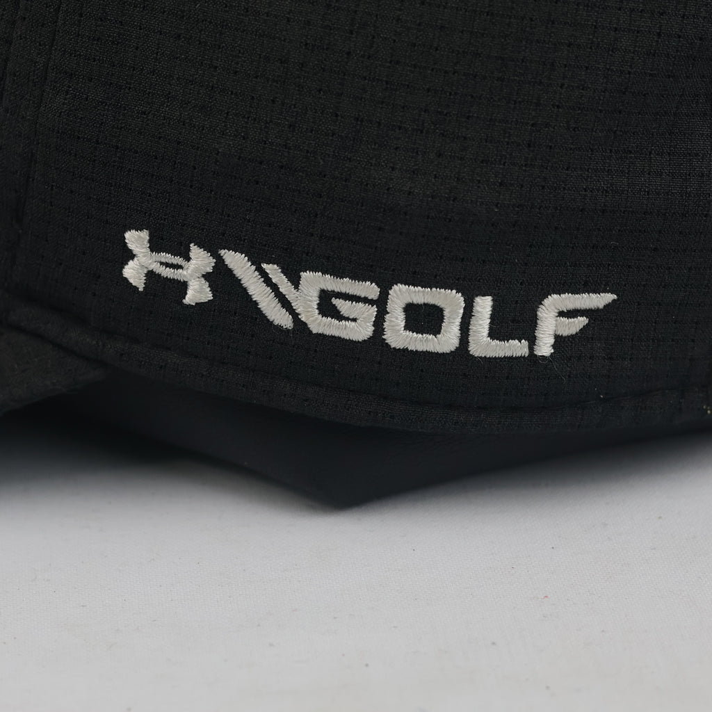 Thrifted Under Armour Black Circular Logo Golf Fitted Cap (58-59 cm)