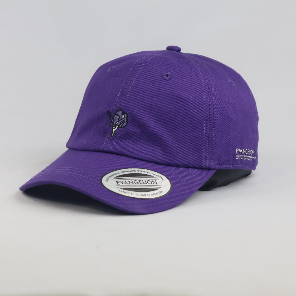 Thrifted Neon Genesis Evangelion Purple Strapback Cap | Nargv.co